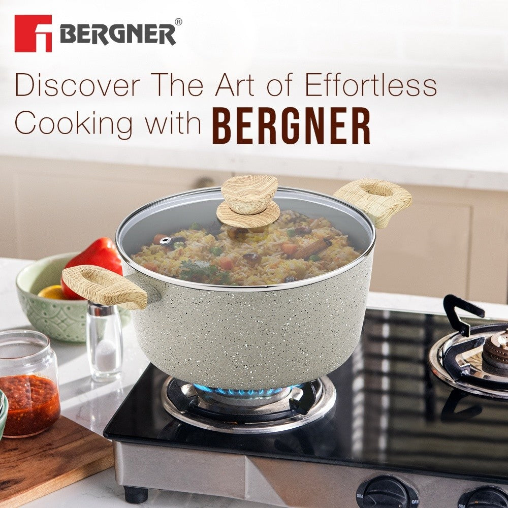 Naturally Ceramic Forged Aluminium 24cm (4.5 L) Casserole - Induction Bottom