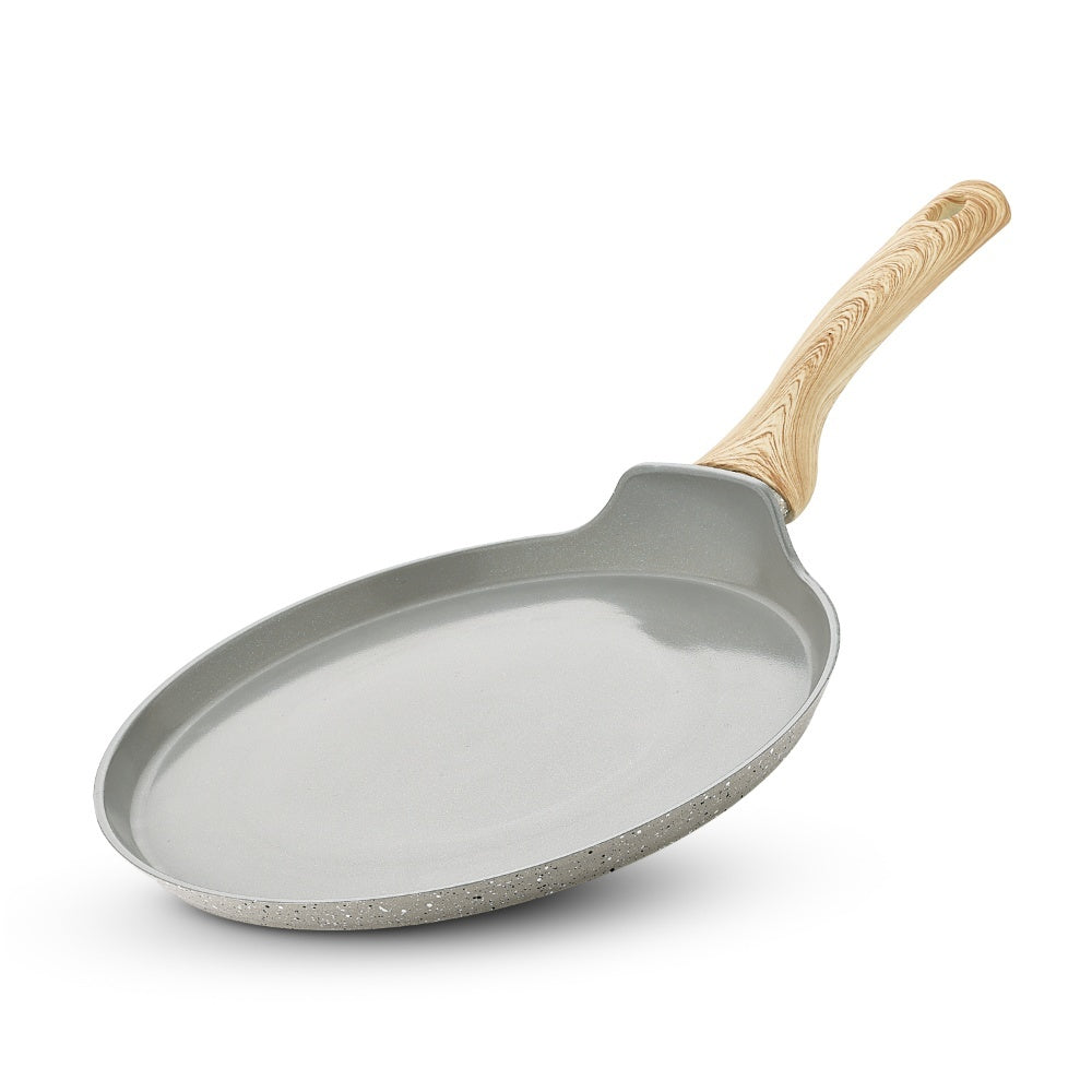 Naturally Ceramic Forged Aluminium 26 cm Flat Dosa Tawa with Soft Touch Handle - Induction Bottom