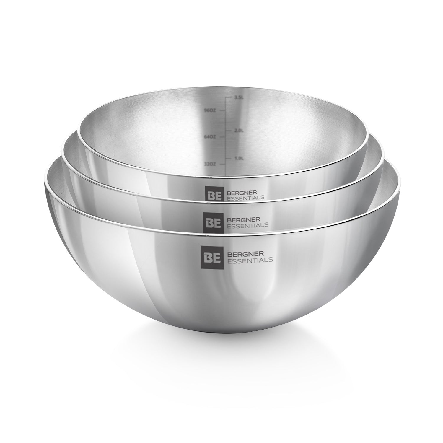 BE Essentials Tri-Ply Traditional Stainless Steel Set of 3 Pcs Deep Tasra - Gas Stove Compatible