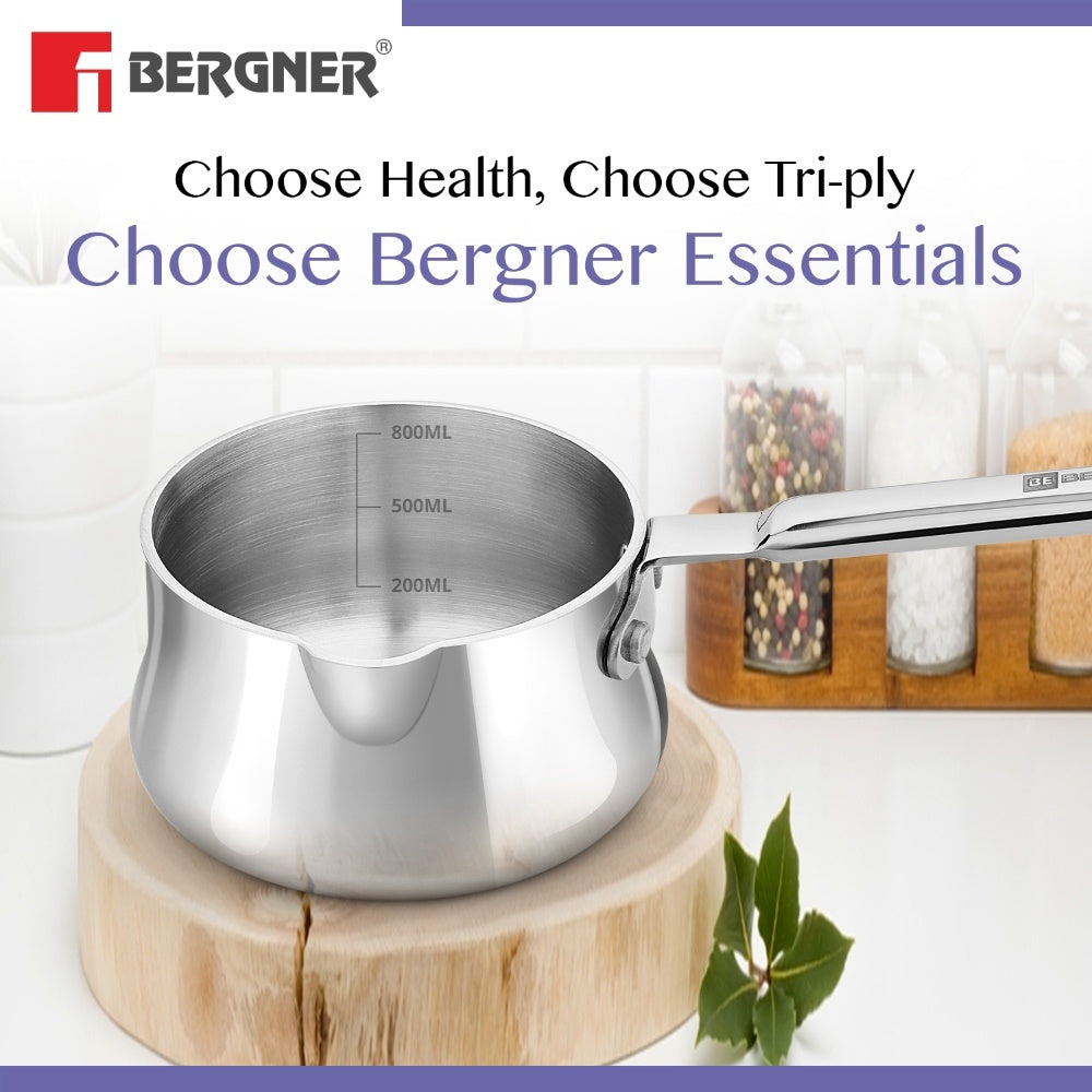 BE Essentials Tri-Ply Stainless Steel 12cm (800ml) Coffee Warmer