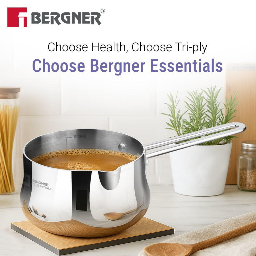 BE Essentials Tri-Ply Stainless Steel 12cm (800ml) Coffee Warmer