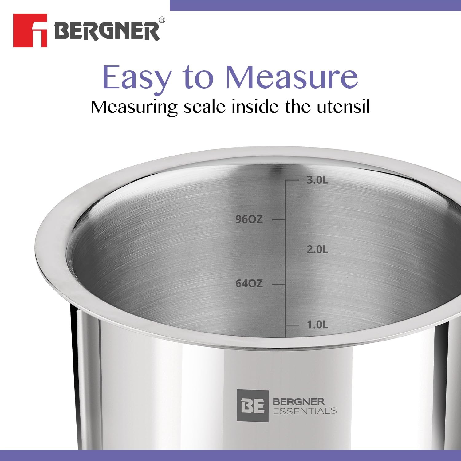 Bergner BE Essentials 5 Pcs Tope Set - Induction Bottom
