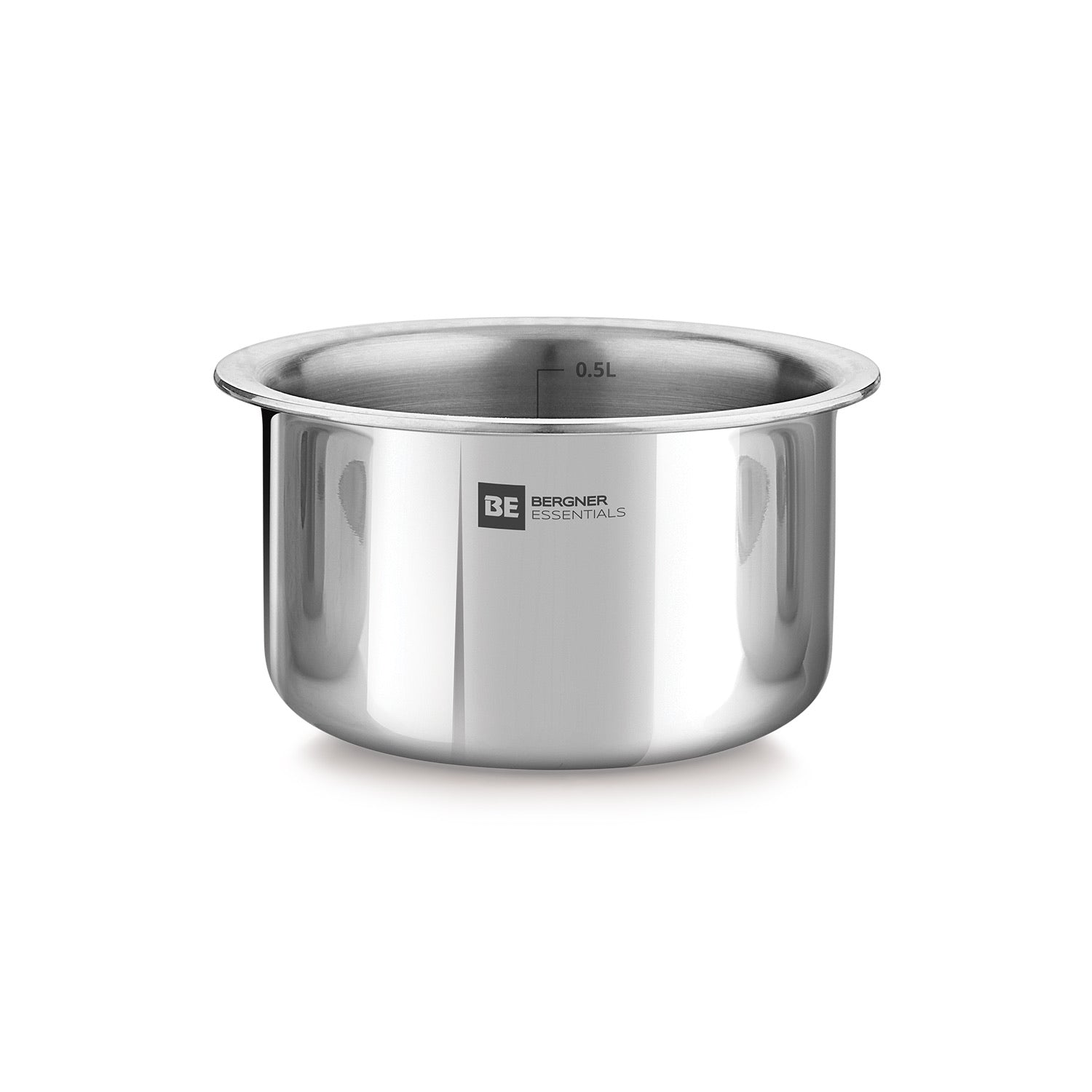 Bergner BE Essentials Tri-Ply Stainless Steel 10cm (400ml) Junior Tope - Induction Bottom (5-Year Warranty)