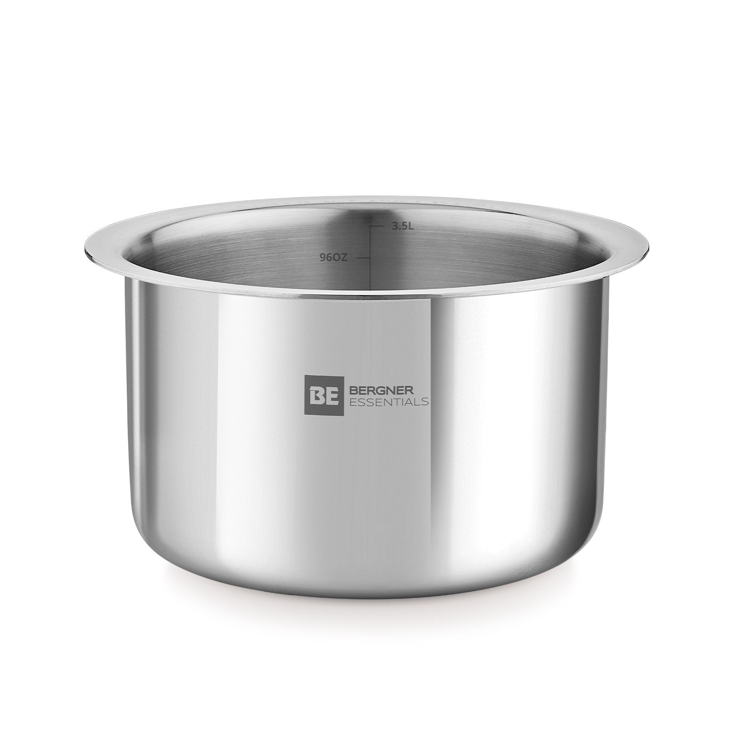 Bergner BE Essentials Tri-Ply Stainless Steel Junior Tope - Induction Bottom (5-Year Warranty)