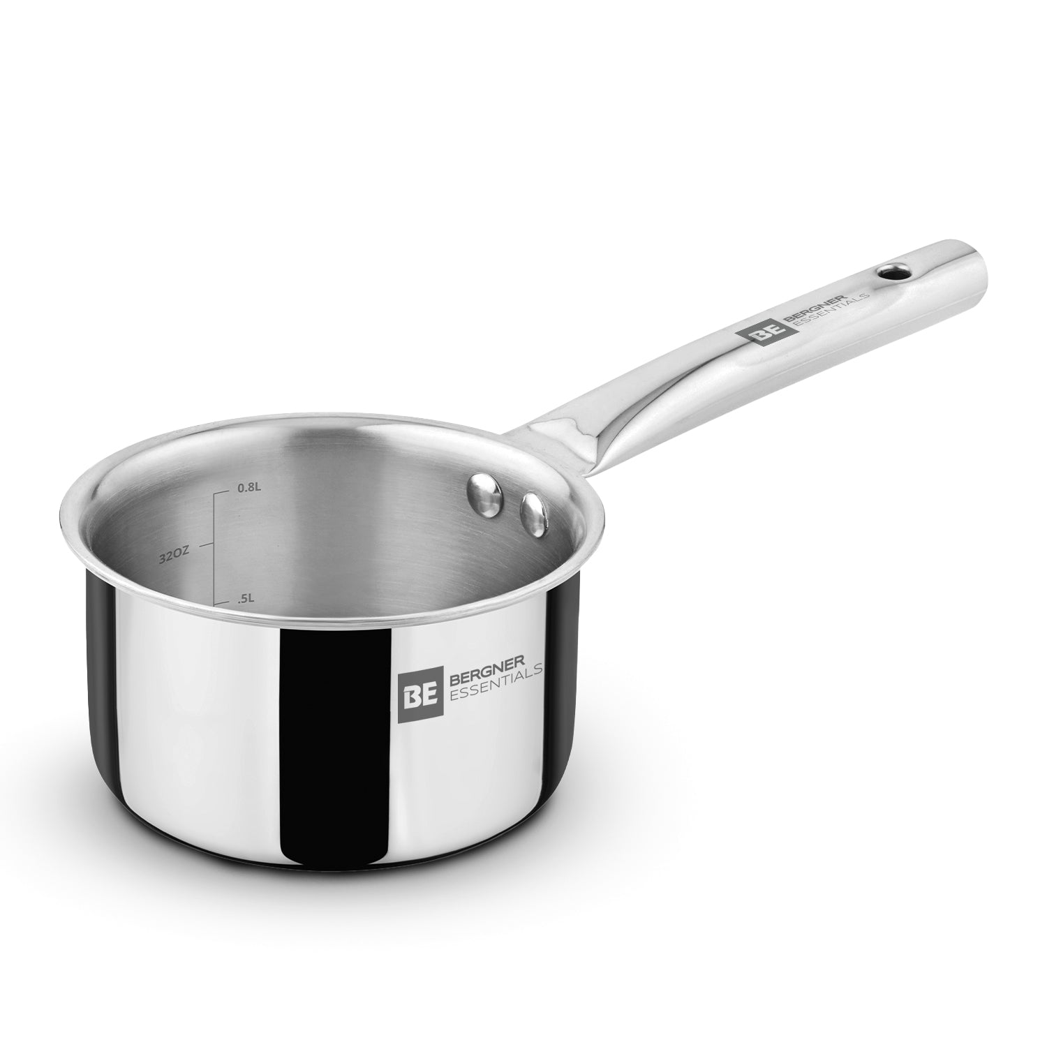 BE Essentials Era TriPly Stainless Steel 12cm (800ml) Teapan - Induction Bottom