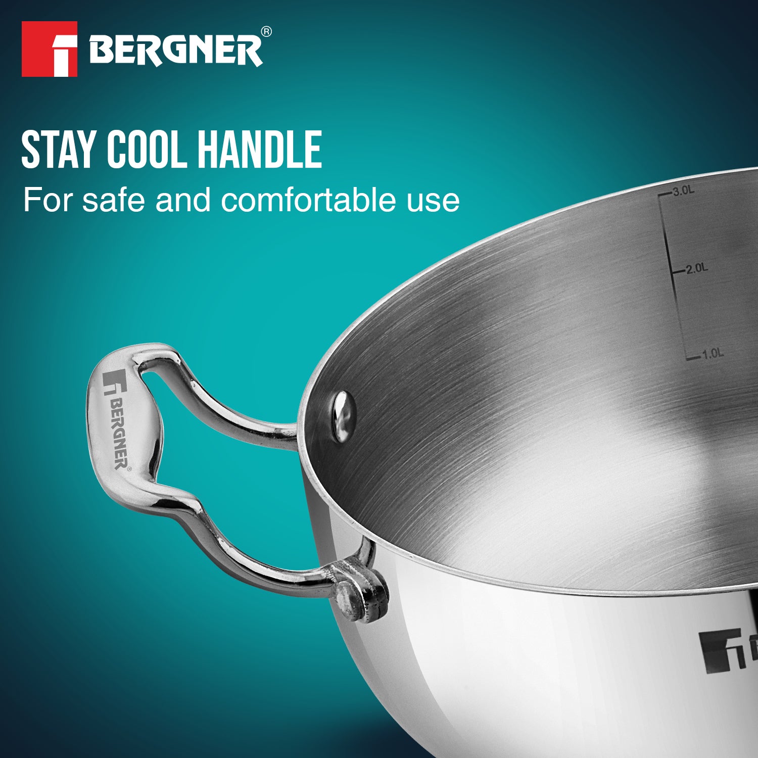 Argent Saiba Tri-Ply Stainless Steel Multi Purpose Casserole