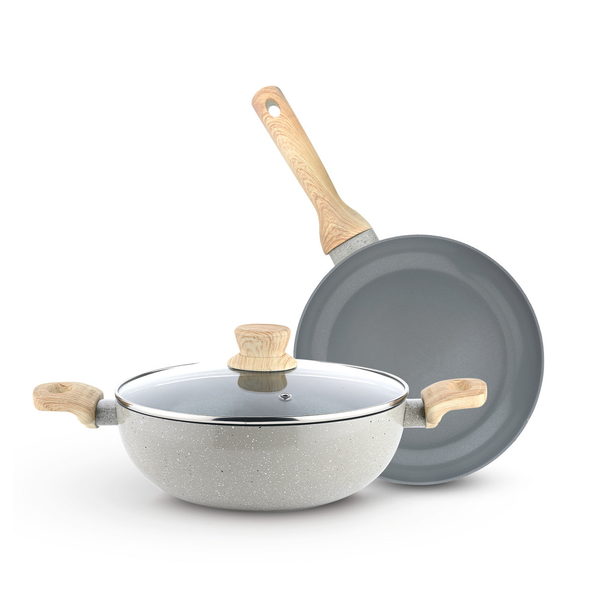 Terra Non-Stick 3 Pcs Cookware Set - Induction Bottom