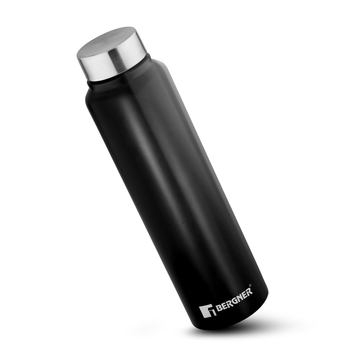 Walking Stainless Steel 1000ml Water Bottle, Rustproof, Airtight and Leakproof - Black