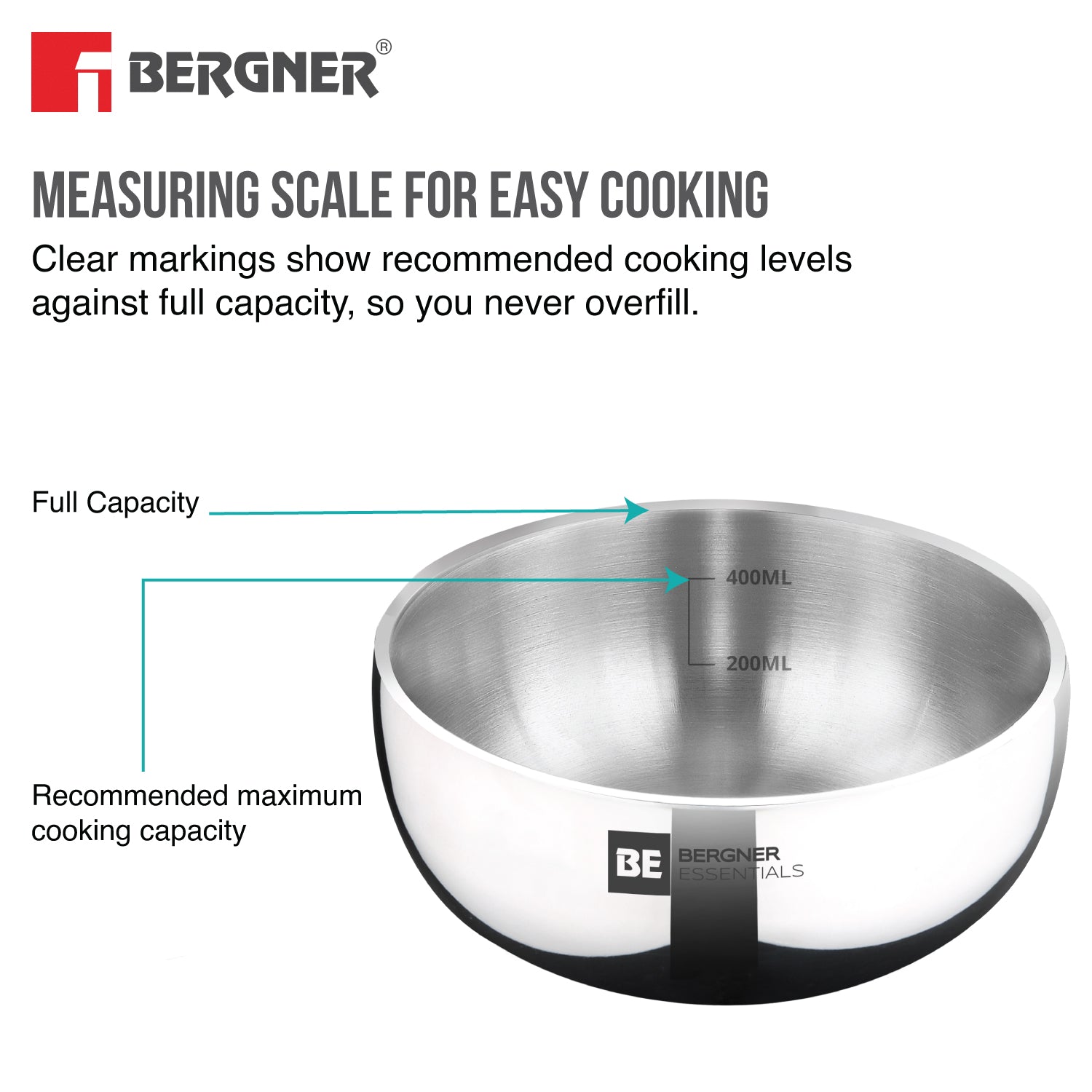 BE Essentials TriPly Stainless Steel 3 Pcs Mini Tasra Set