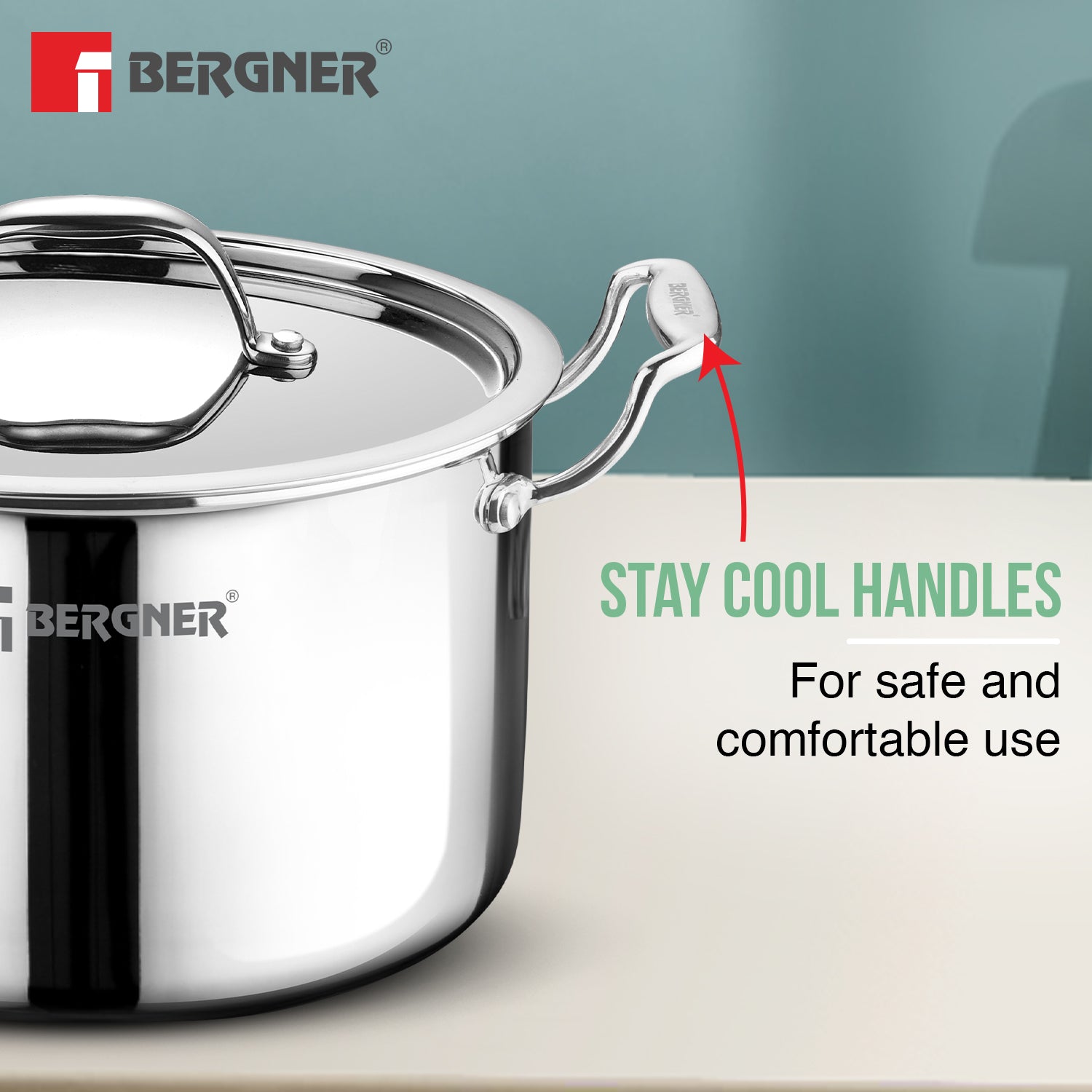Bergner Argent Samsara Stockpot 26cm / 7.5L with Lid