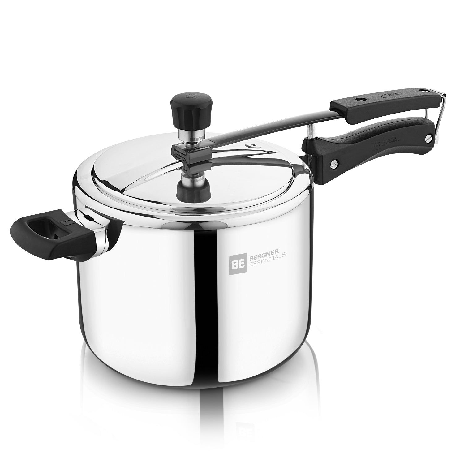 BE Essentials TriPro Tri-Ply Stainless Steel 5L Inner Lid Pressure Cooker - Induction Compatible