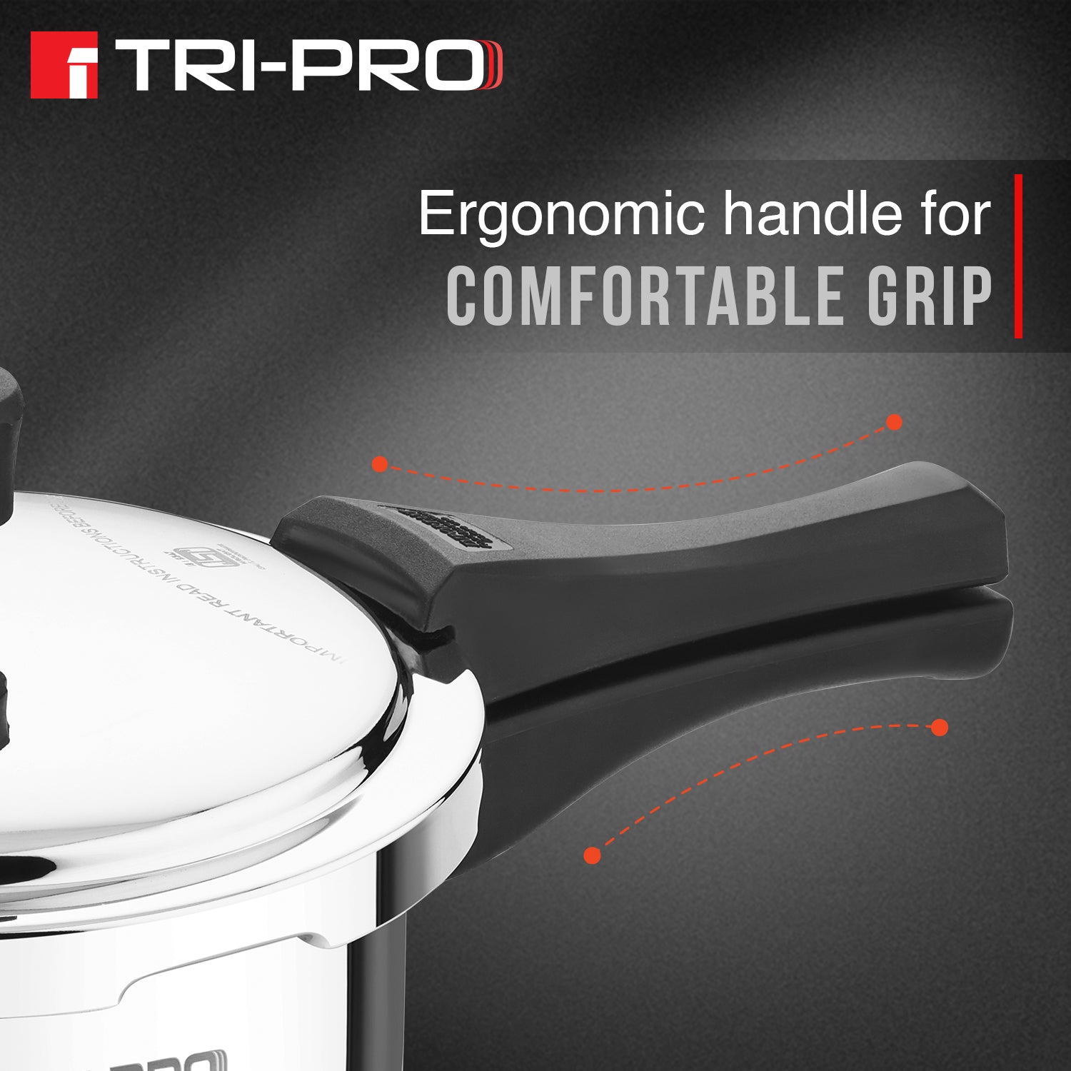 Tripro Triply 2L Stainless Steel Outer Lid Pressure Cooker