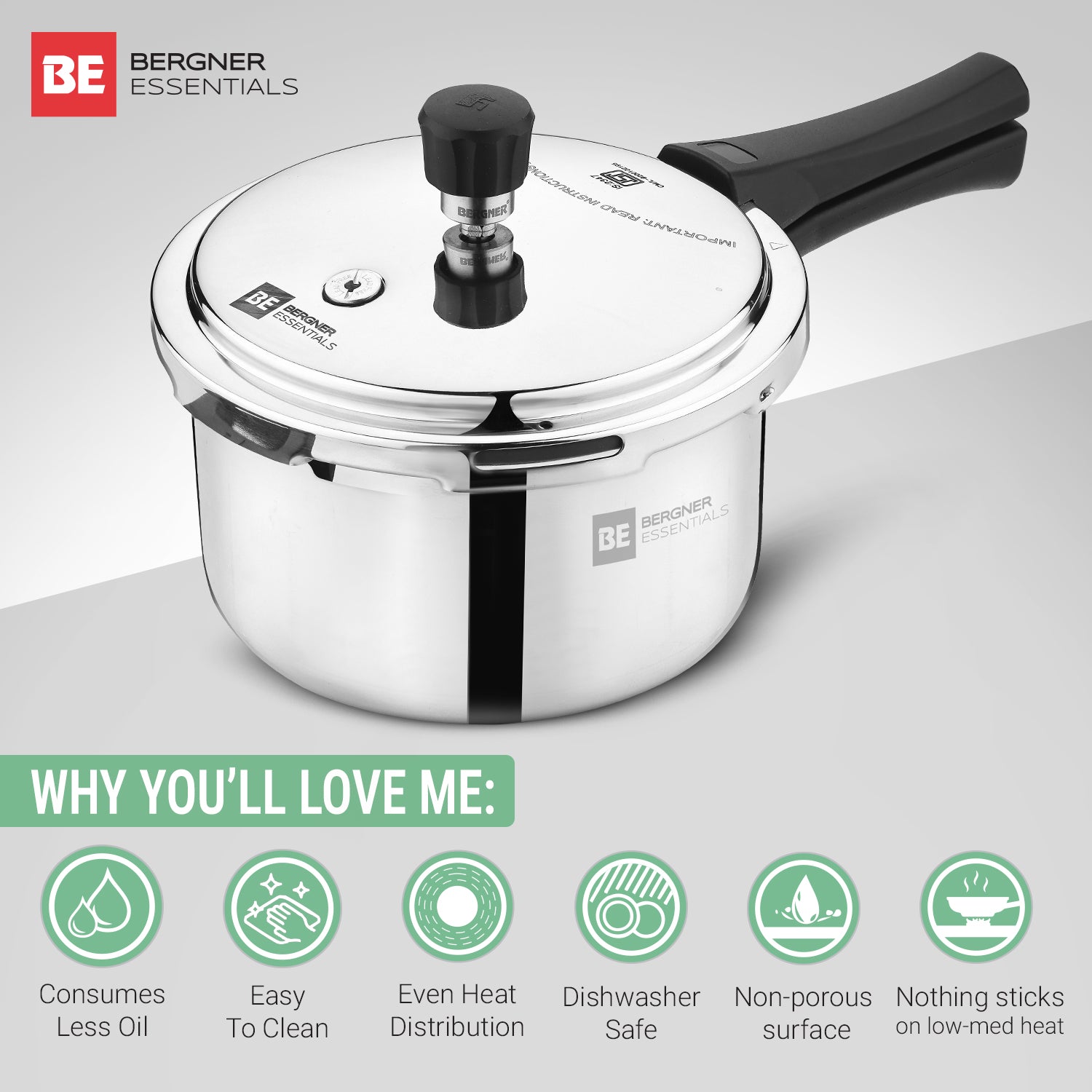 Tripro 3 Pcs Triply Cookware Set - Induction Bottom