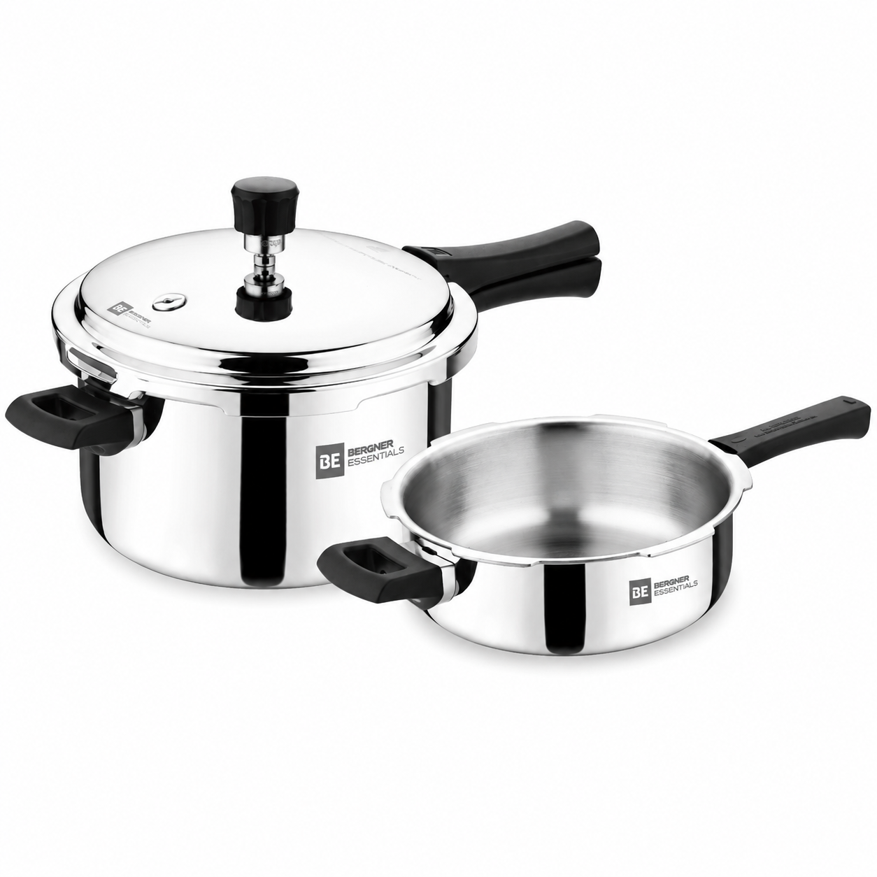 BE Essentials Triply Pressure Cooker 3 Pcs Large Combo