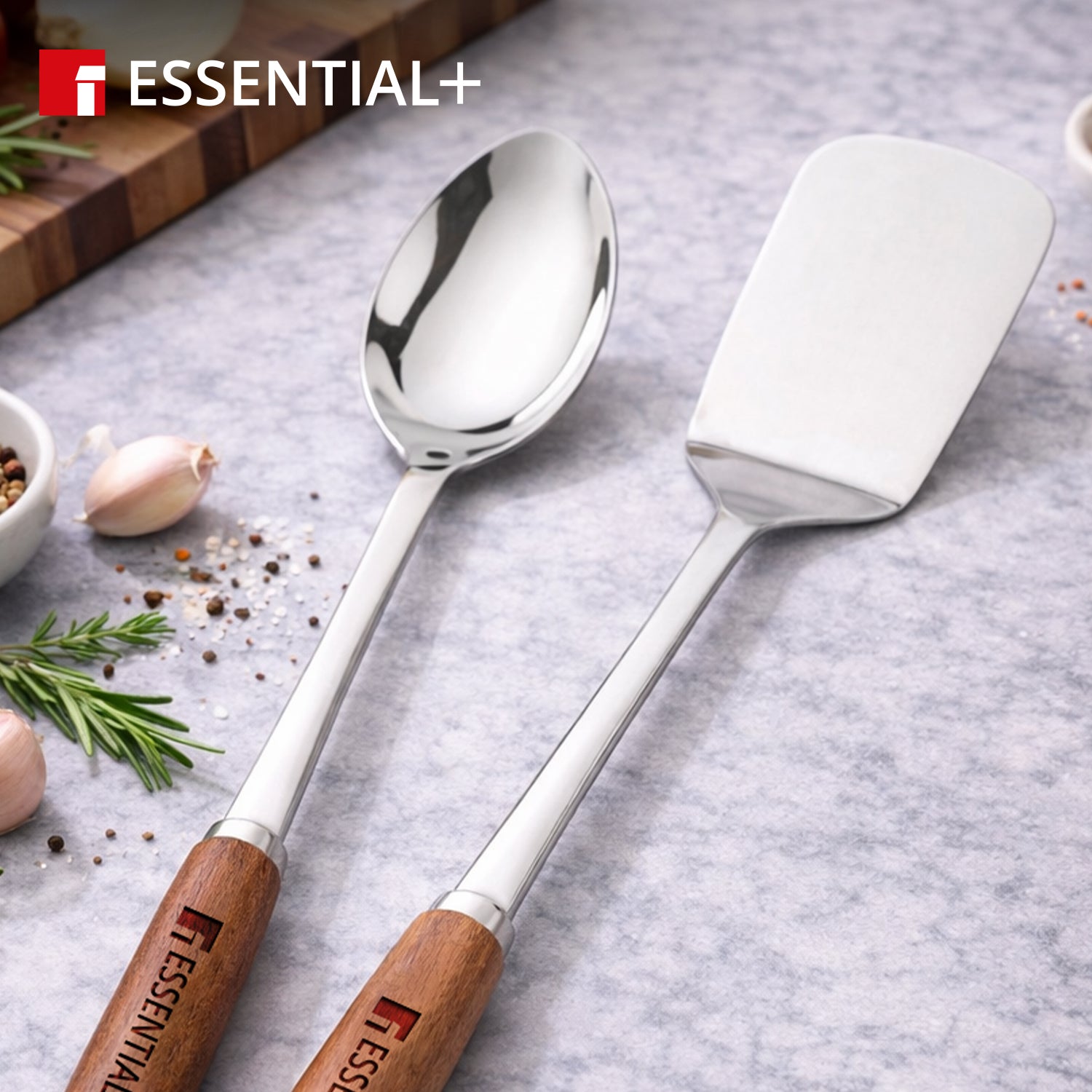 Essential Plus Stainless Steel 2 Pcs Kitchen Tool Set
