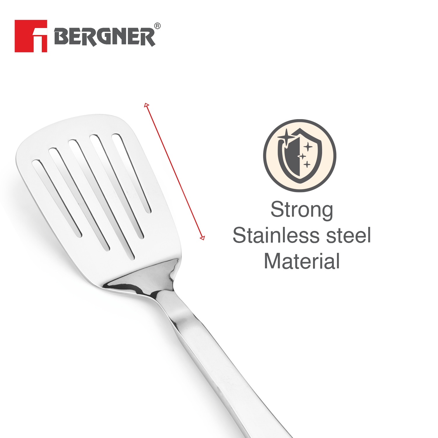 Argent Stainless Steel Slotted Turner 24cm