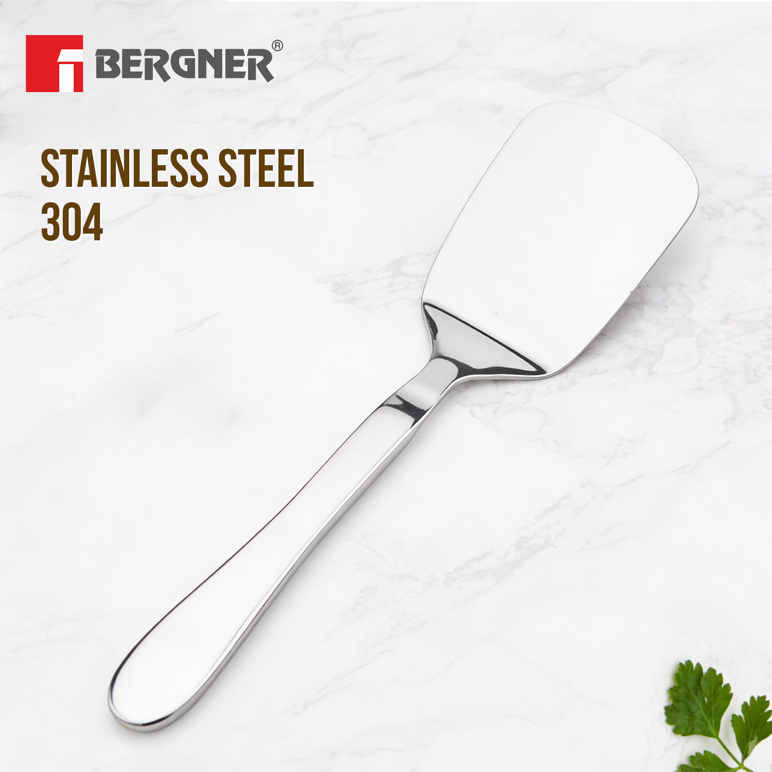 Argent Stainless Steel Solid Turner 24cm