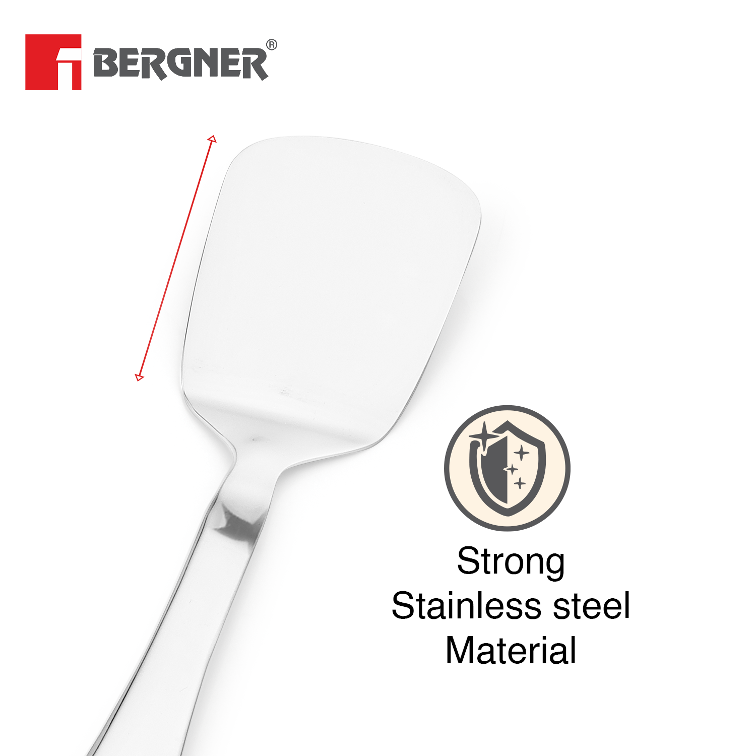 Argent Stainless Steel Solid Turner 24cm