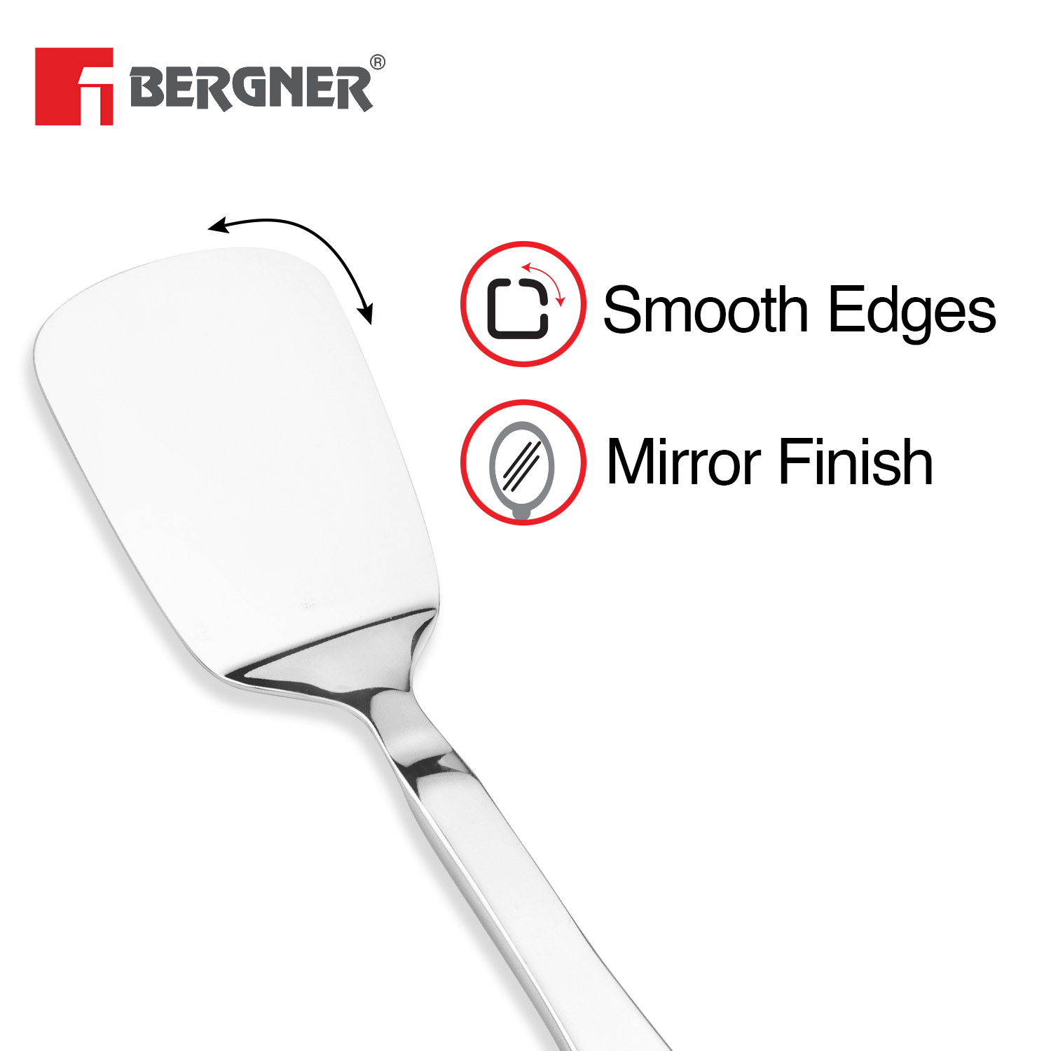 Argent Stainless Steel Solid Turner 24cm