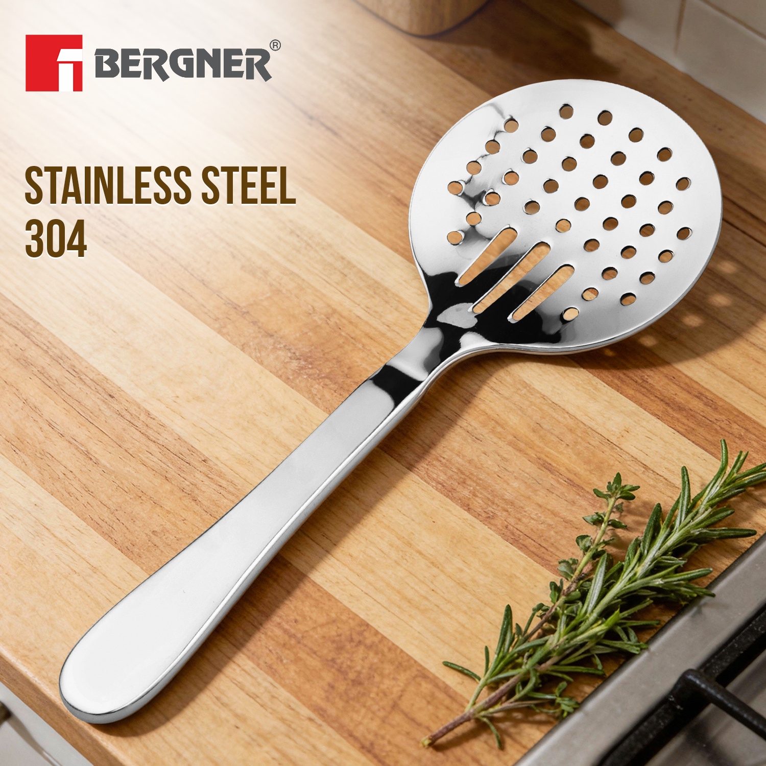 Argent Stainless Steel Serving Skimmer 24cm