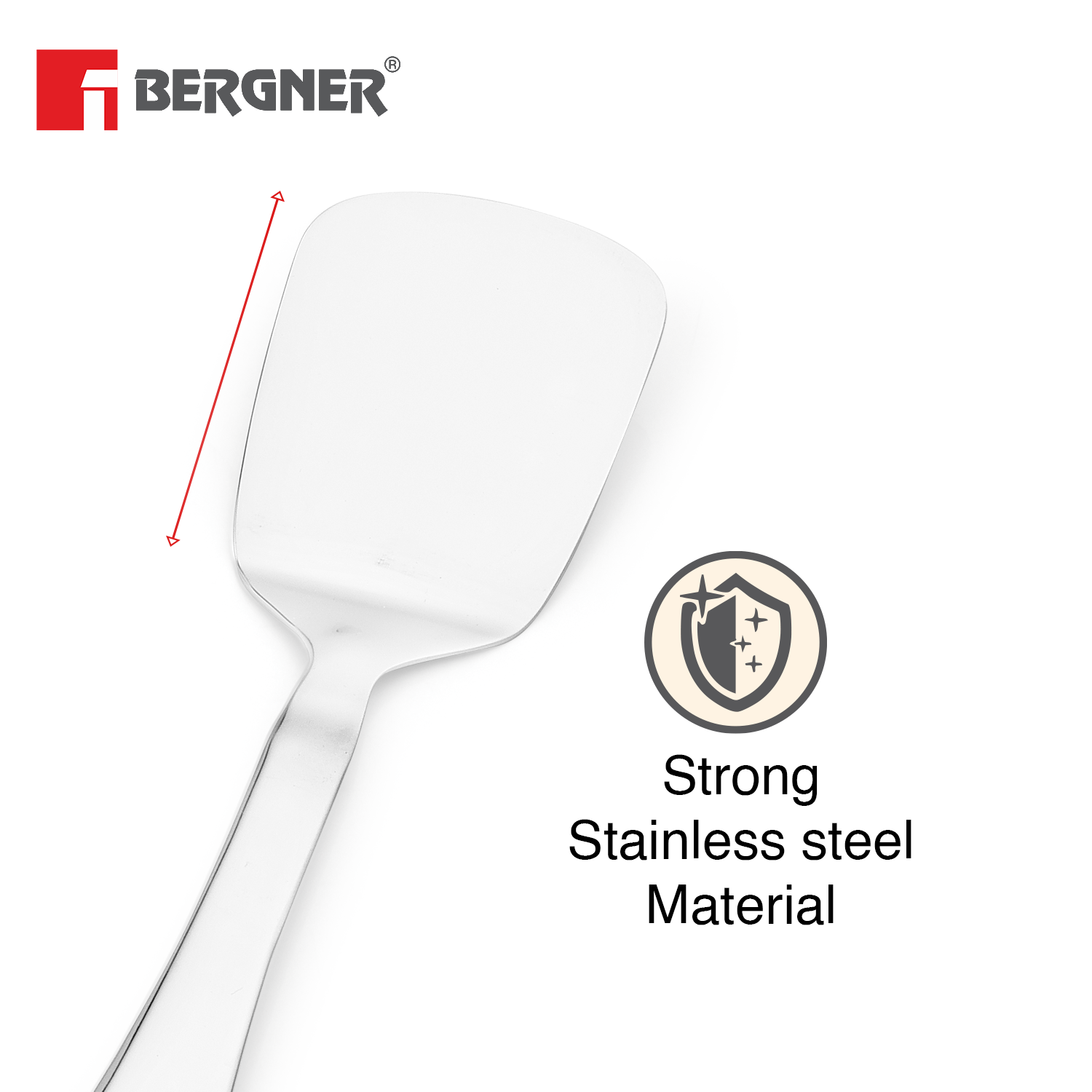 Argent Stainless Steel Solid Turner 31 cm