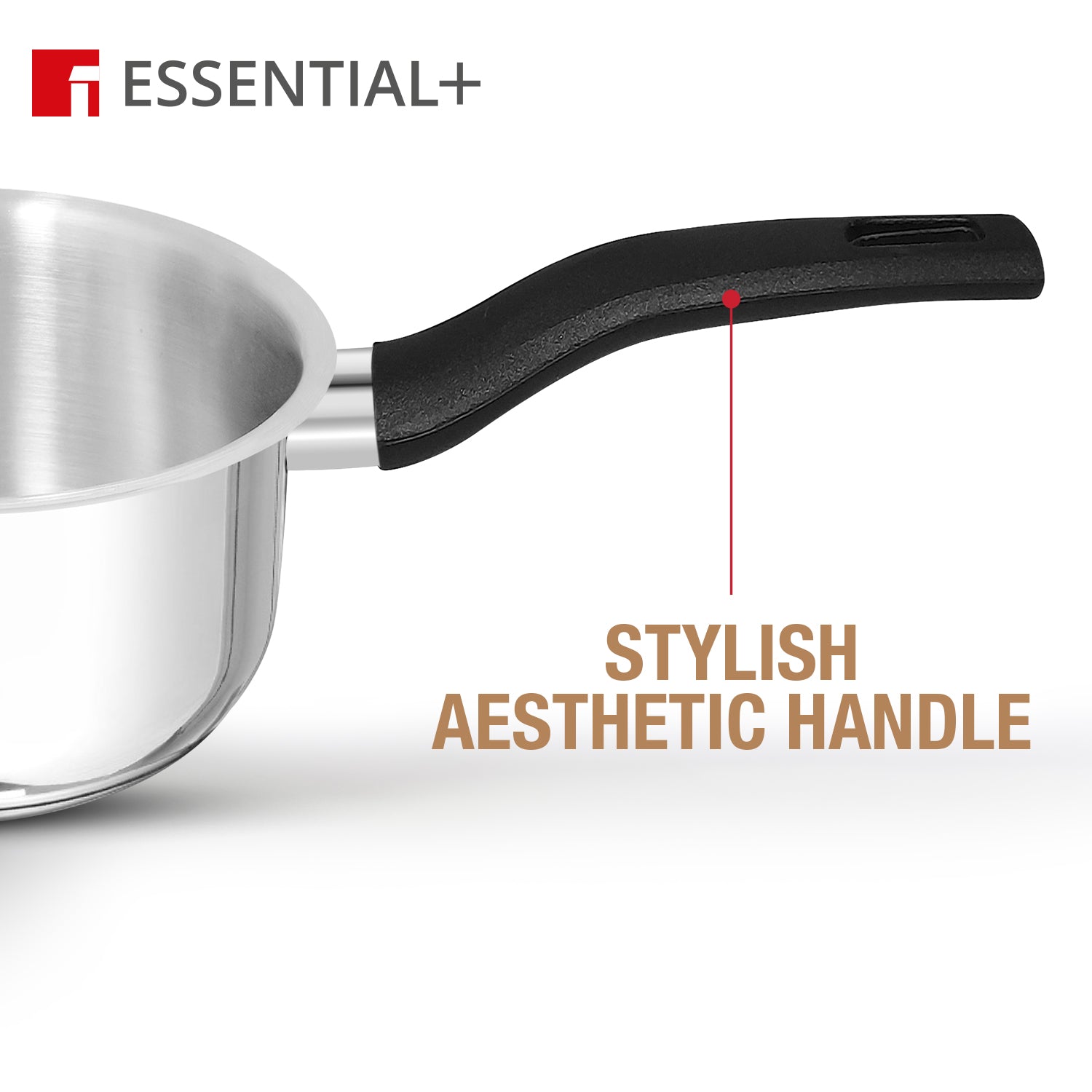 Essential Plus Stainless Steel 3 Pcs Cookware Set