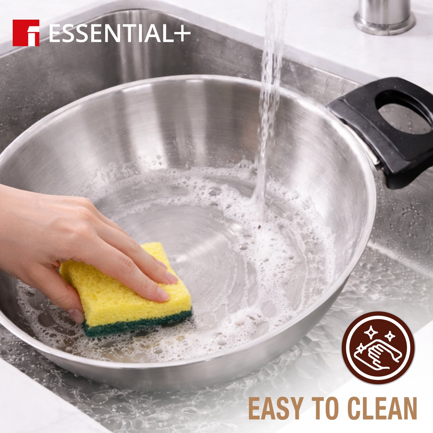 Essential Plus Stainless Steel 3 Pcs Cookware Set