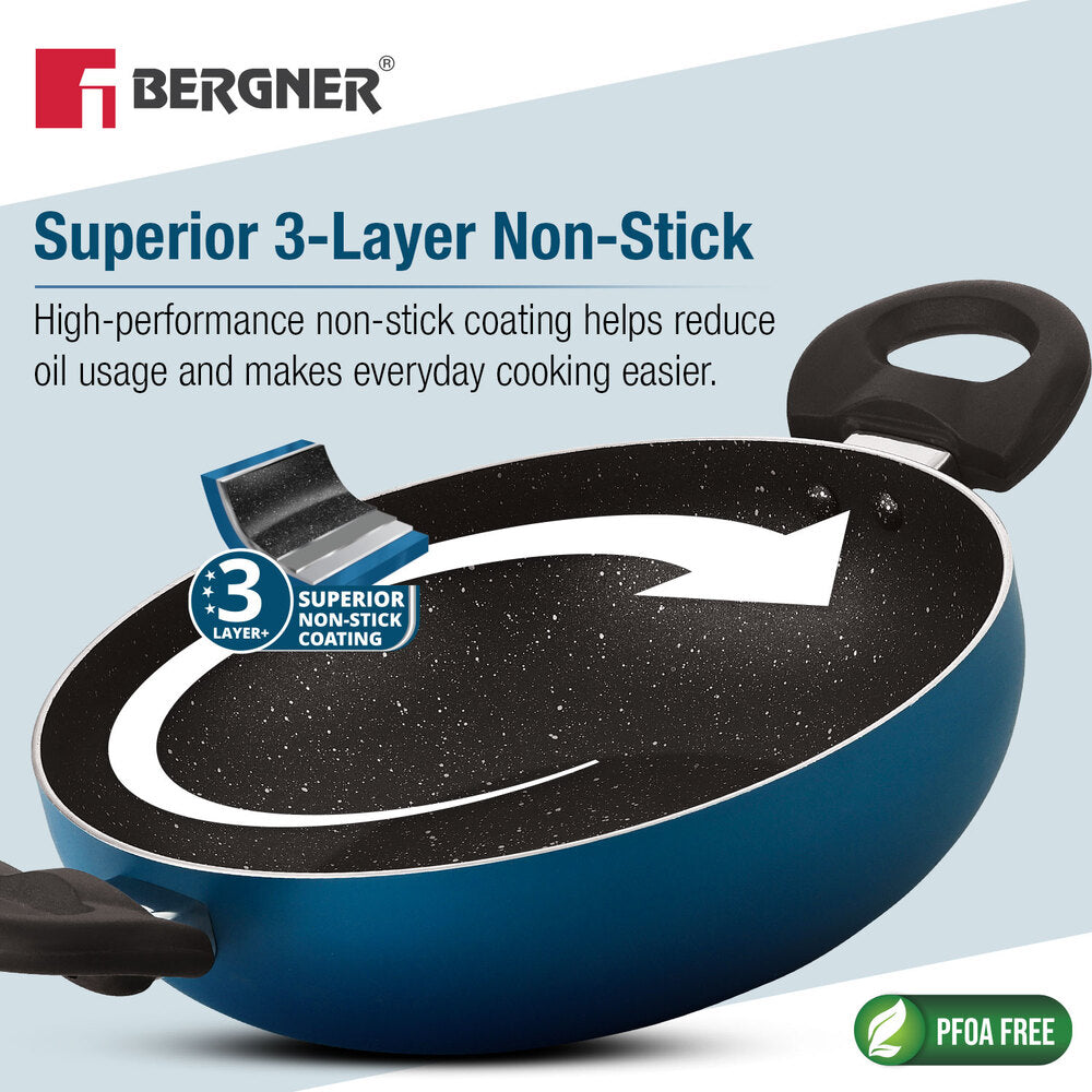 Bergner Aloe Non-Stick Cookware Set 4 Pcs