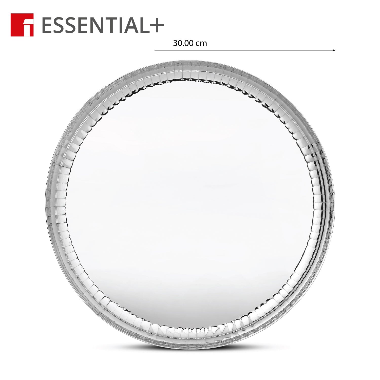 Signature 304 Stainless Steel Traditional 2 Pcs Dinner Plates (Thali) | Hammered Design