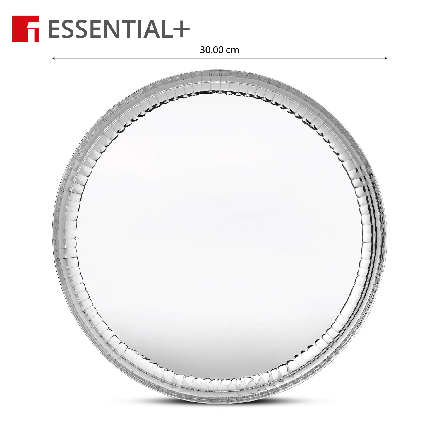 Signature 304 Stainless Steel Traditional 6 Pcs Dinner Plates, Hammered Design