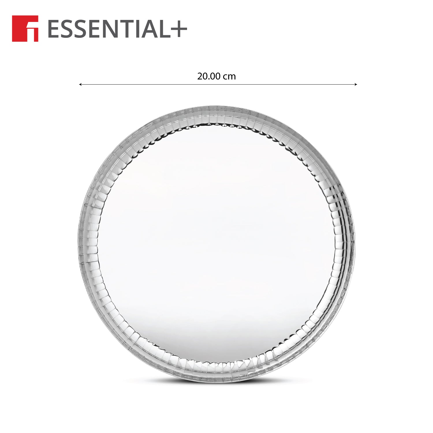 Signature 304 Stainless Steel Quarter Plates 2 Pcs Set | Hammered Design