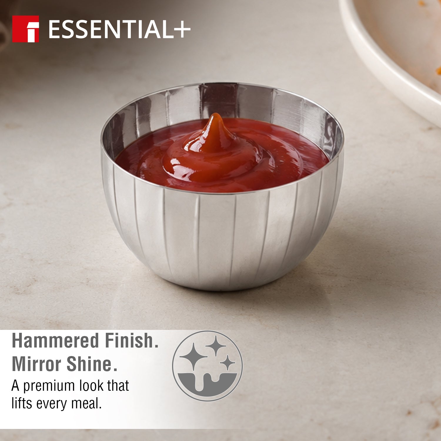 Signature 304 Stainless Steel Hammered Bowl 6 Pcs Set