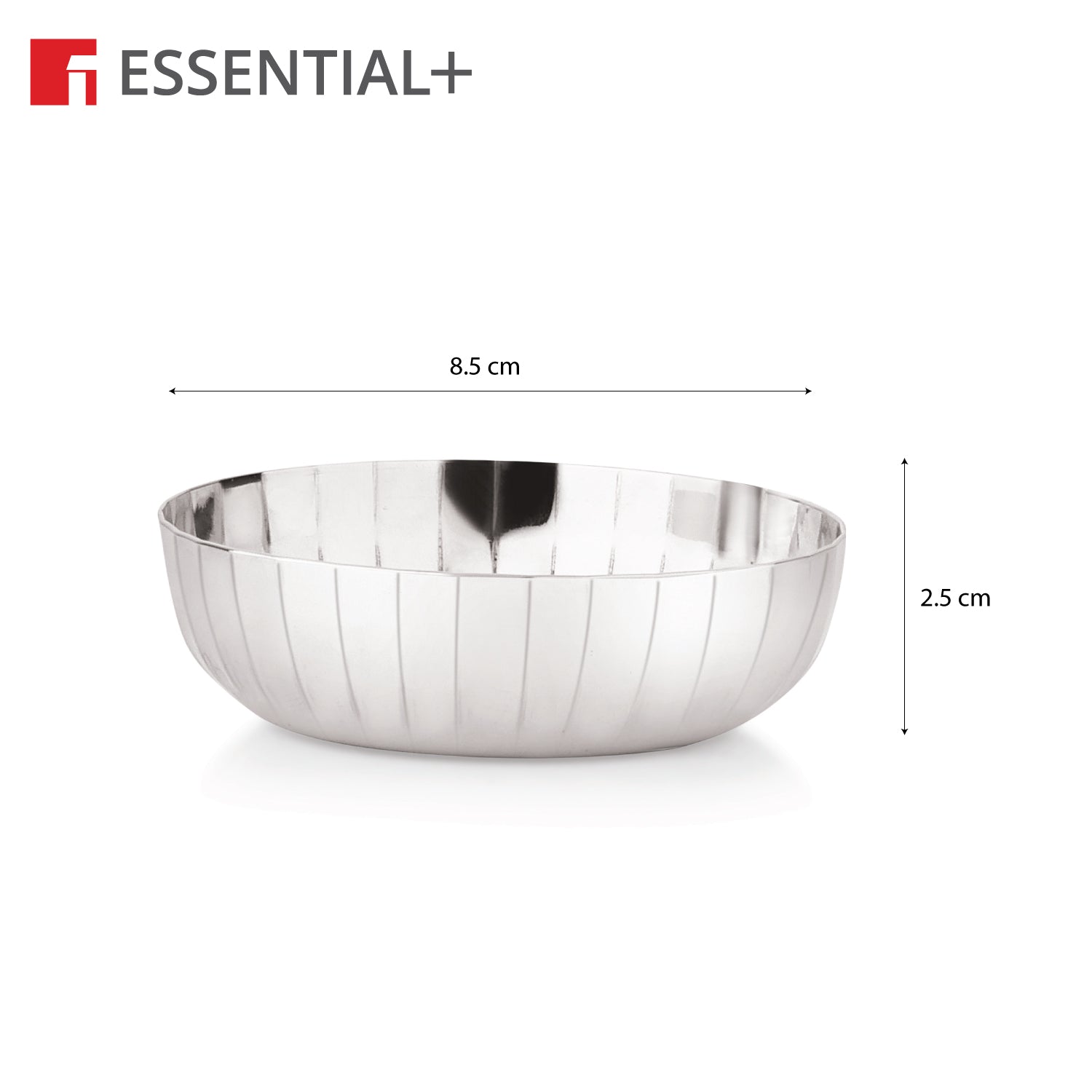 Signature 304 Stainless Steel Hammered Design 6 Pcs Small Chutney Plates
