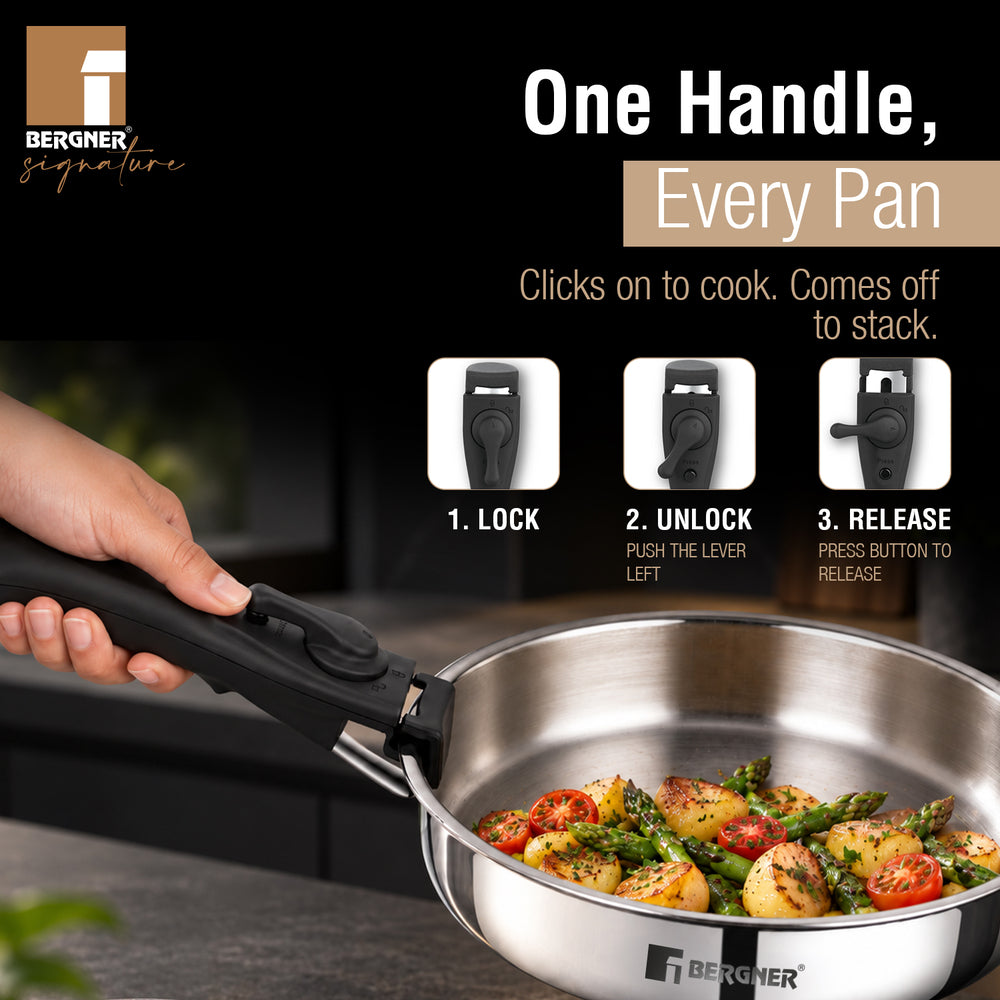 Signature Share Play Triply 10 Pcs Cookware Set | Induction Safe