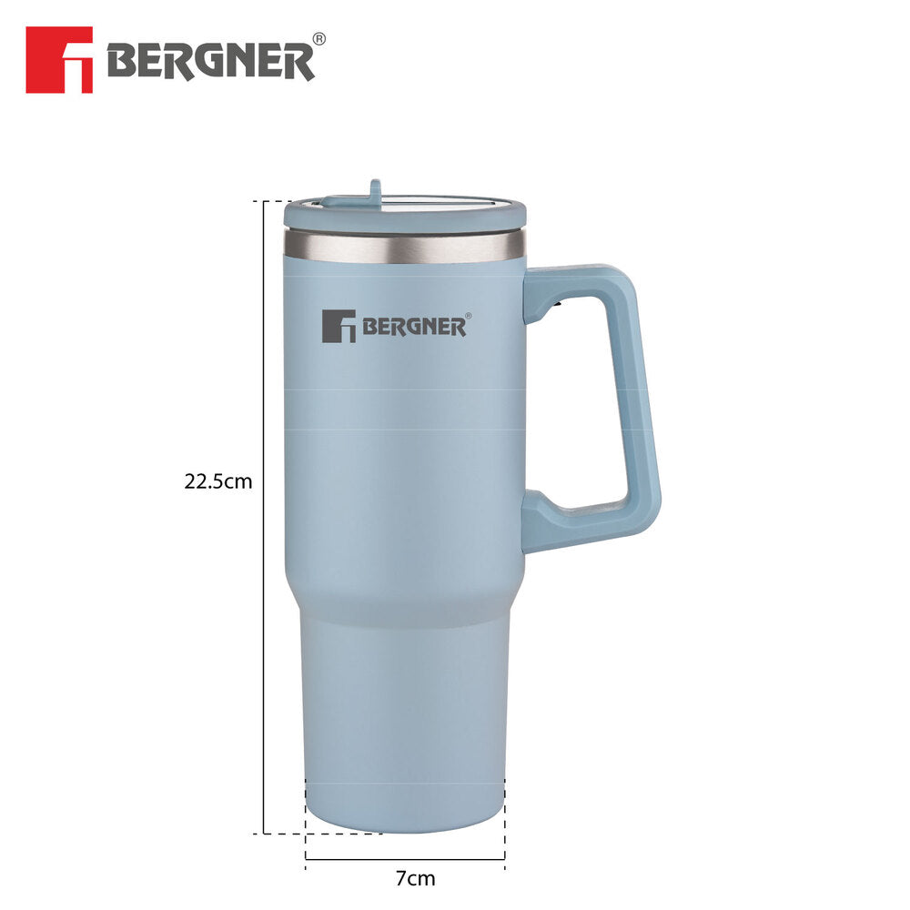 Walking Hydracarry Stainless Steel Double Wall Tumbler Sipper 900ml - Blue