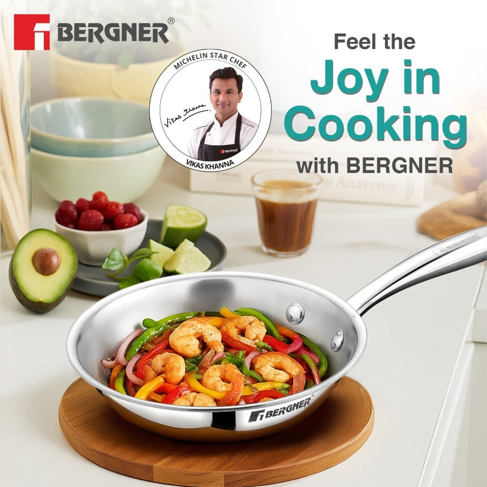 Argent Junior Chef Tri-Ply Stainless Steel Fryapn