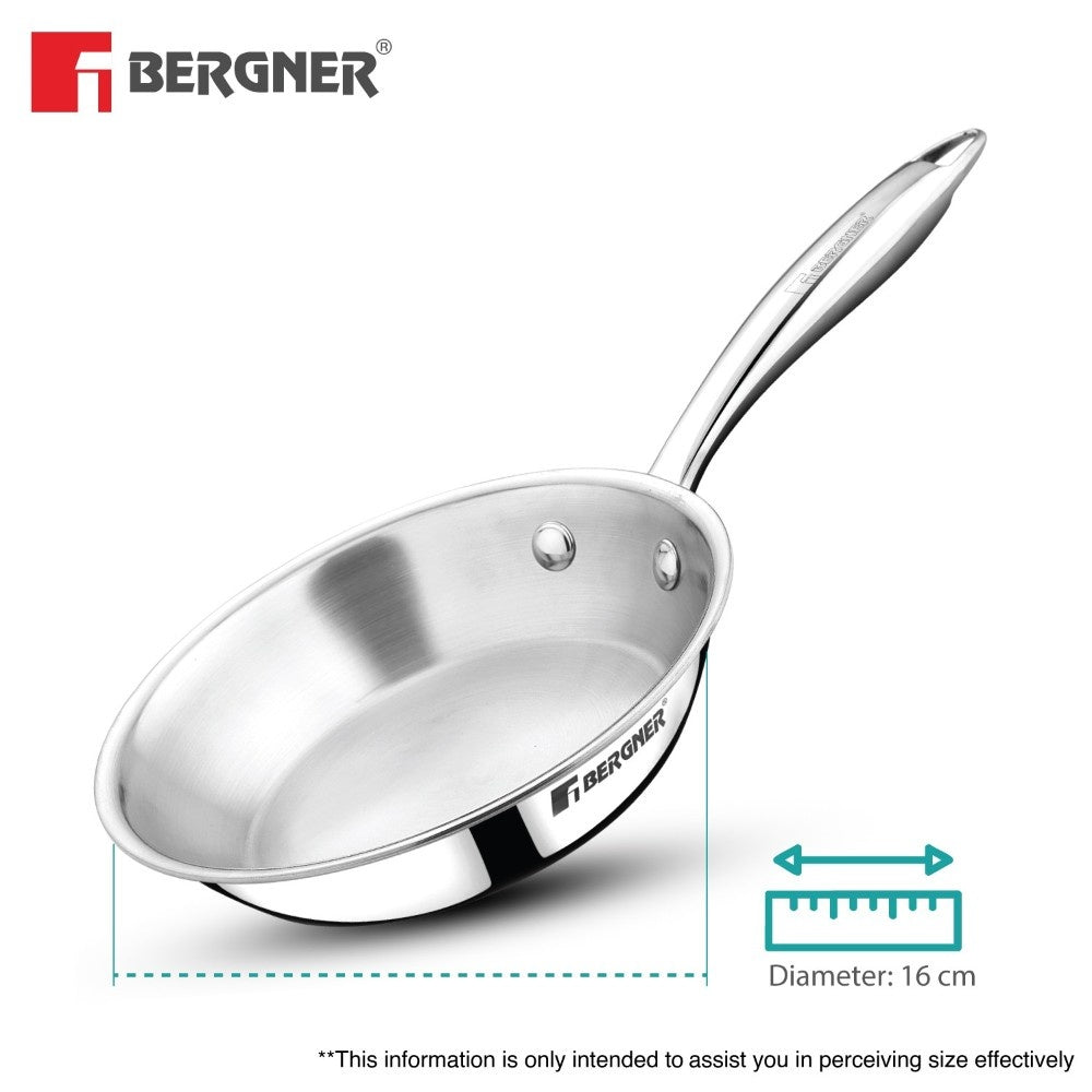Argent Junior Chef Tri-Ply Stainless Steel Fryapn