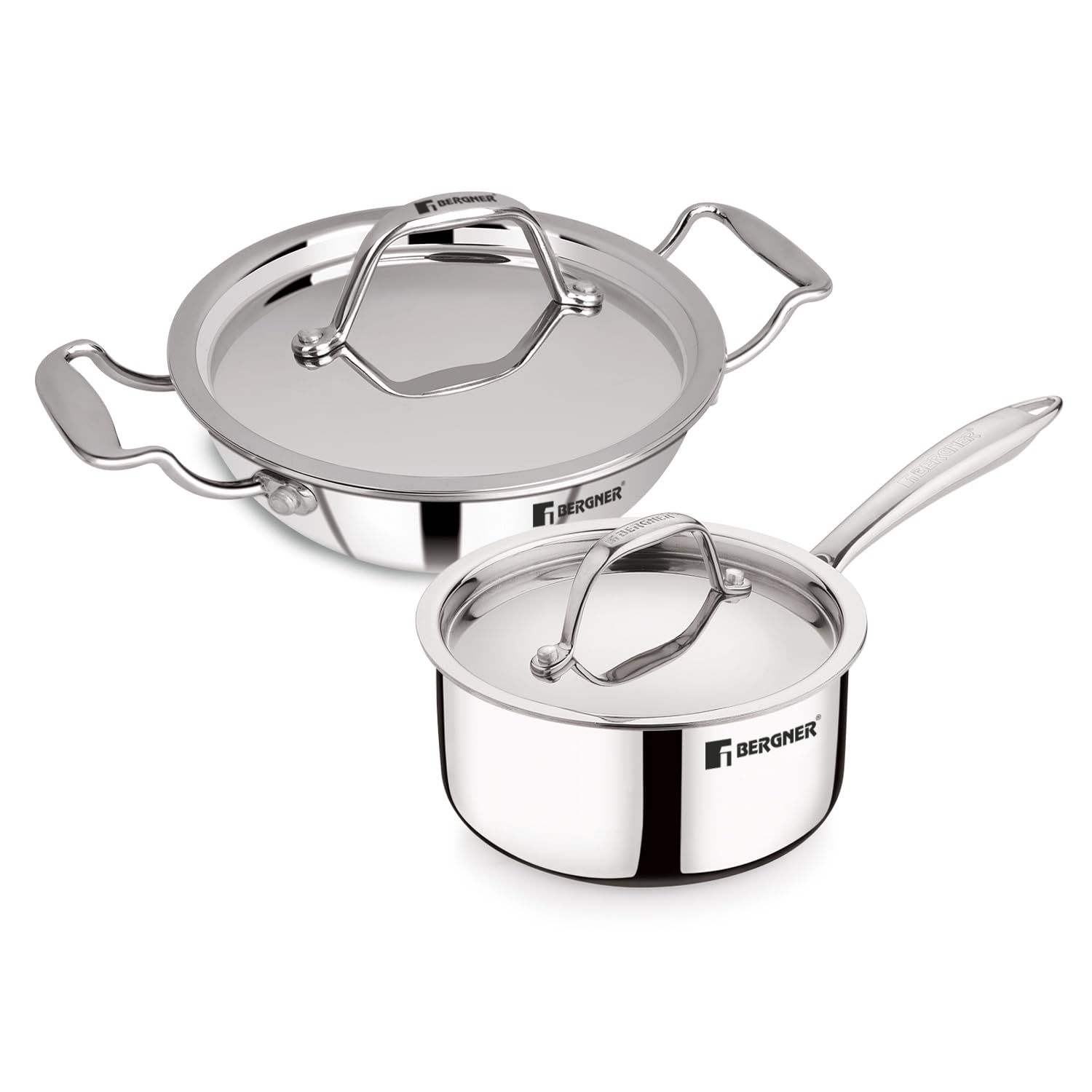 Argent Junior Chef 4 Pcs TriPly Stainless Steel Set - Full Induction