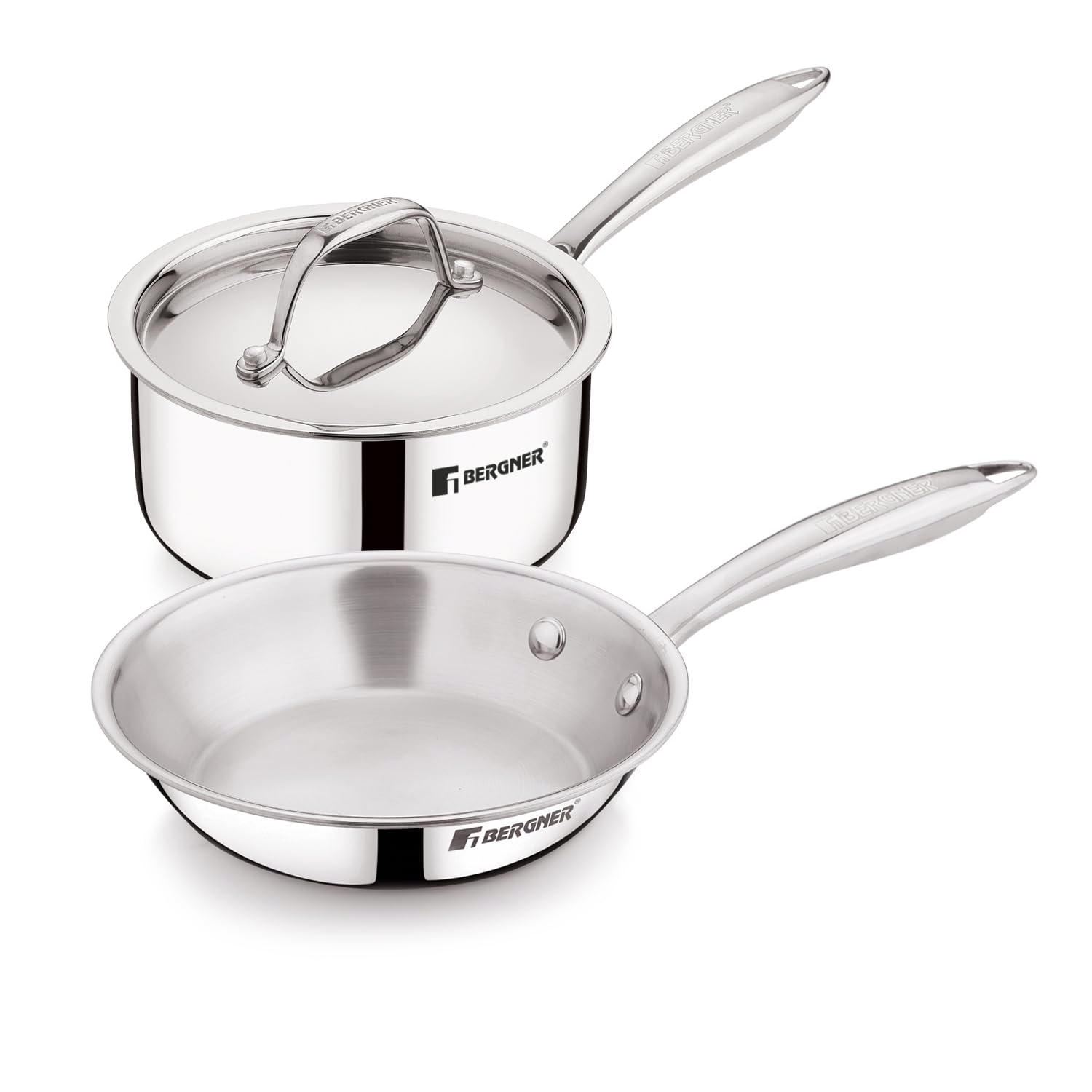 Argent Junior Chef 3 Pcs TriPly Stainless Steel Set - Full Induction