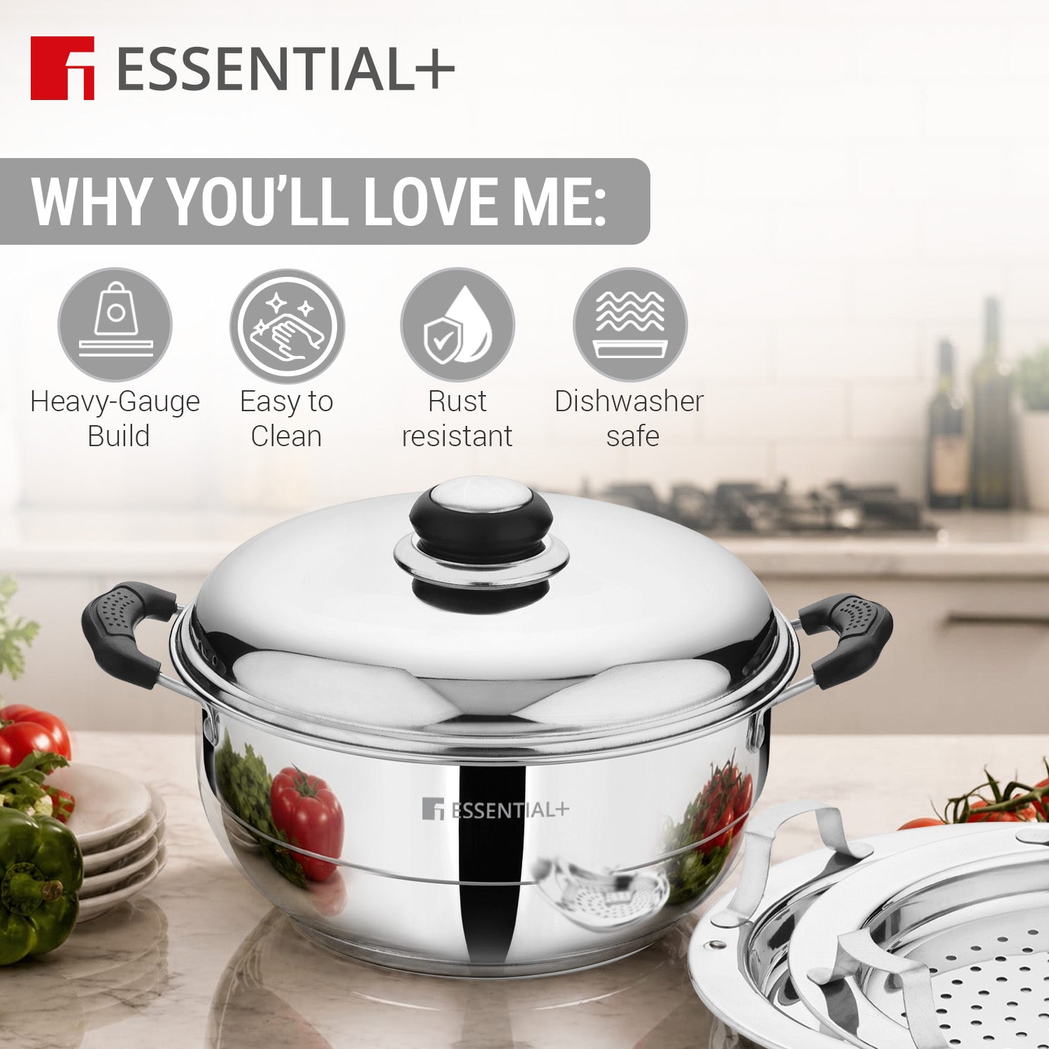 Essential Plus Stainless Steel Multi Kadai
