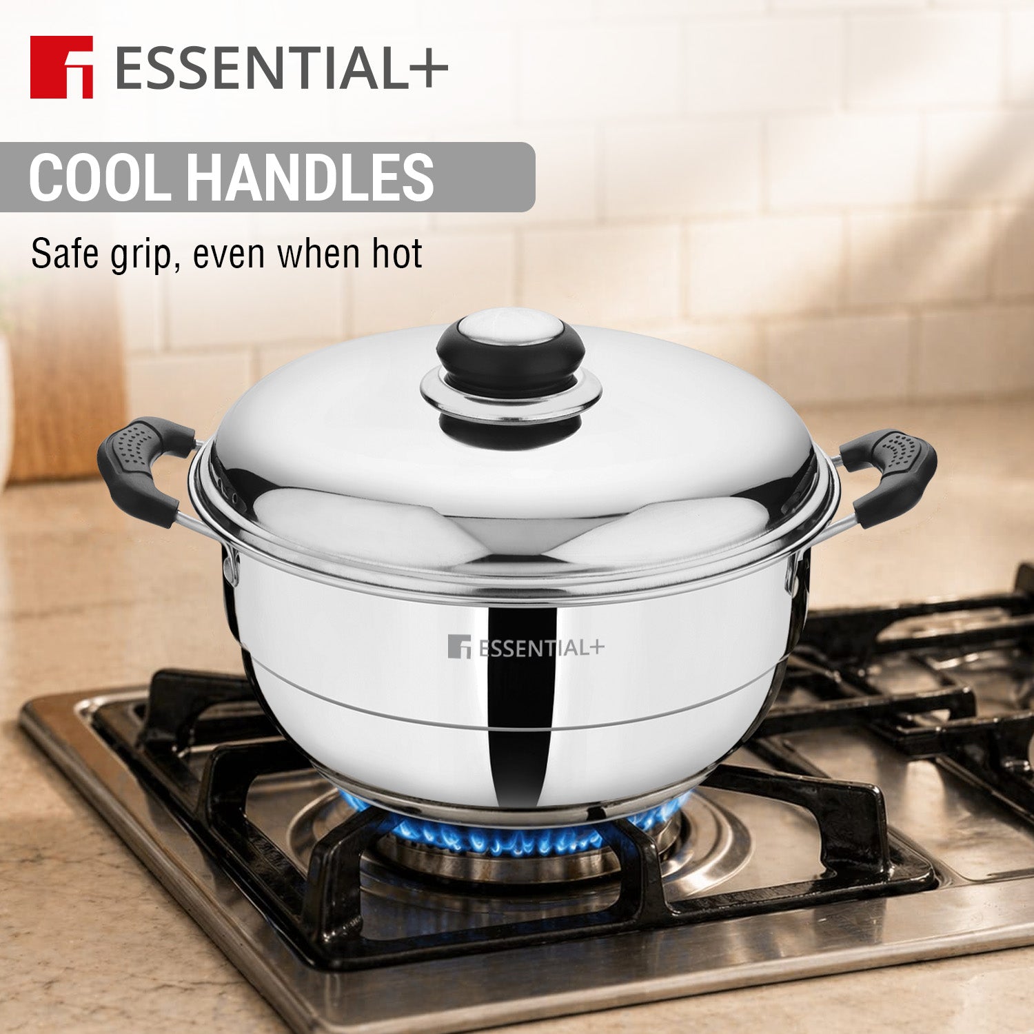 Essential Plus Stainless Steel 7 Pcs Multikadai 27cm