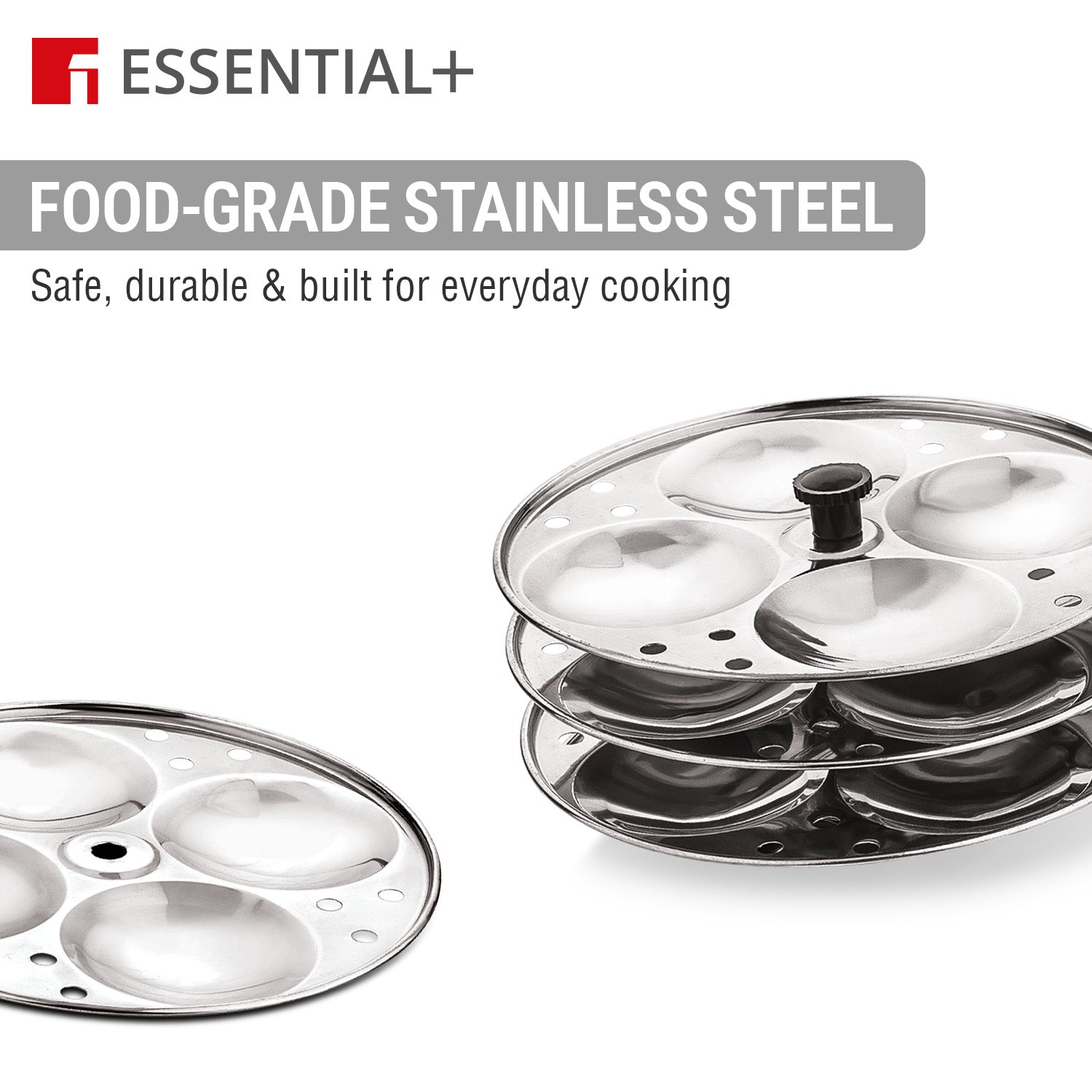 Essential Plus Stainless Steel Idli Stand / Idli Maker