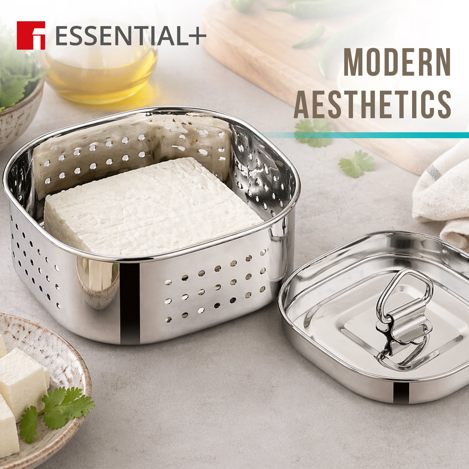Essential Plus Stainless Steel 12cm Paneer Maker