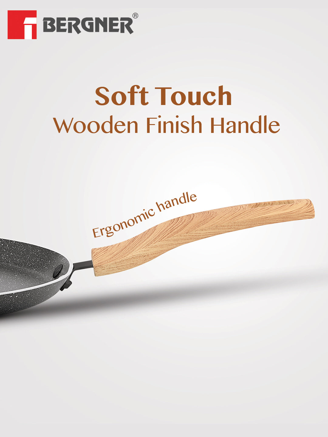 Earth Black Non-Stick 26cm Dosa Tawa - Induction Bottom