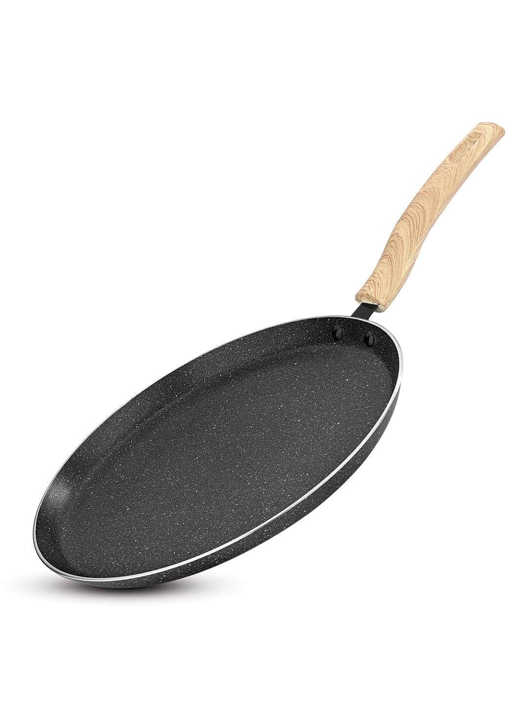 Earth Black Non-Stick 30cm Dosa Tawa - Induction Bottom