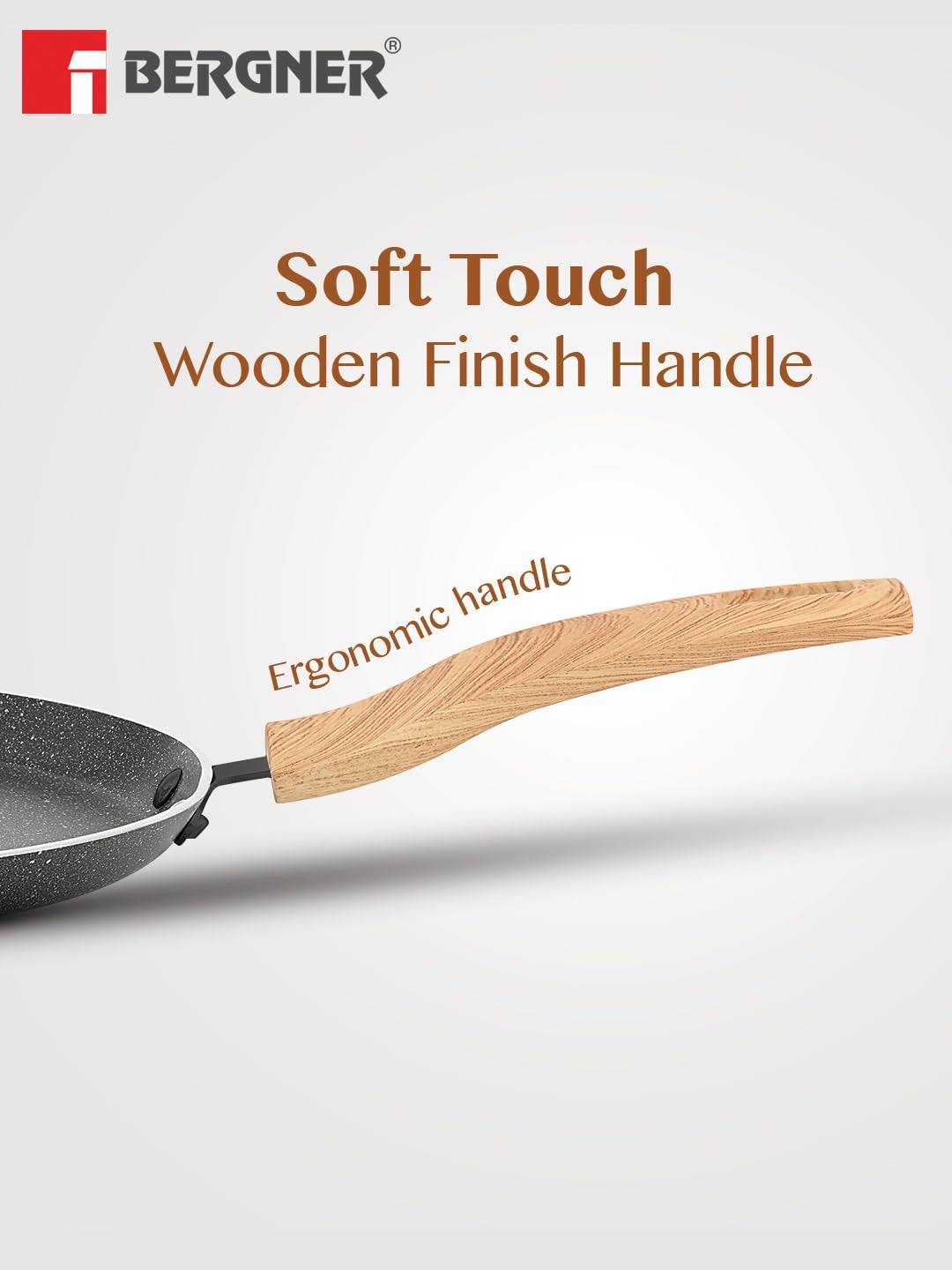 Earth Black Non-Stick 30cm Dosa Tawa - Induction Bottom
