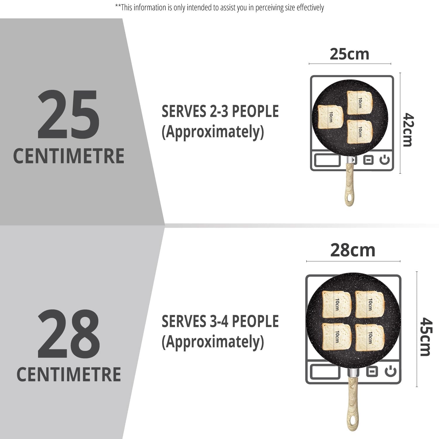 Earth Black Non-Stick 26cm Concave Tawa