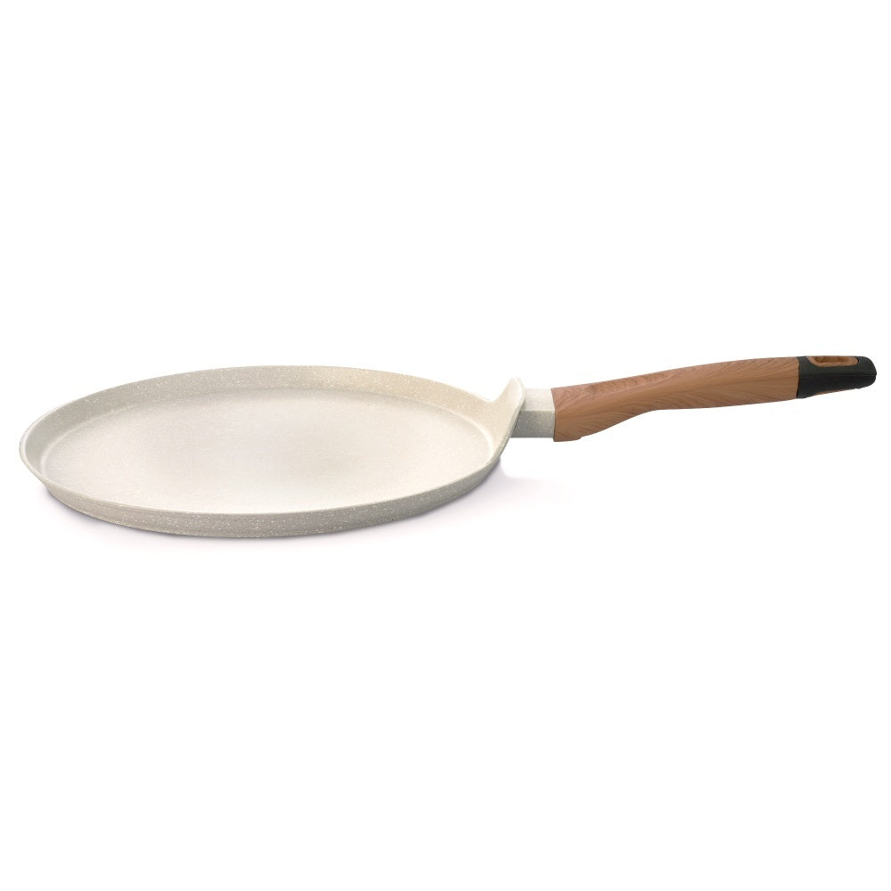 Ivory Granite Non-Stick 28cm Dosa Tawa, Forged Aluminium