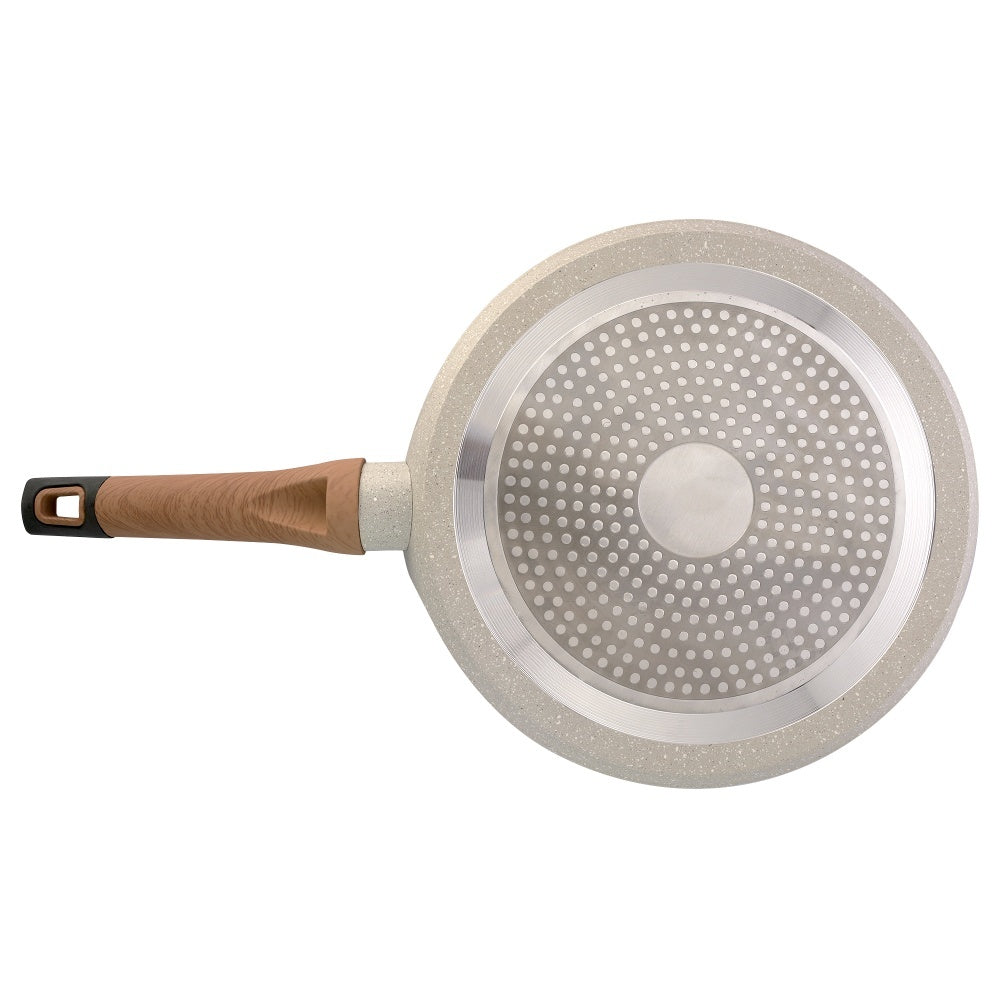 Ivory Granite Non-Stick 28cm Dosa Tawa, Forged Aluminium