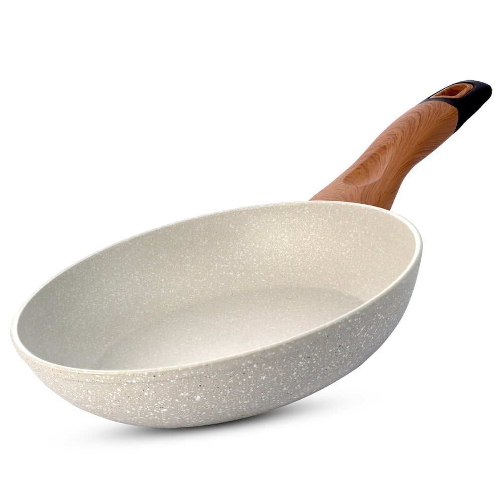 Ivory Granite Non-Stick 24cm Frypan, Forged Aluminium